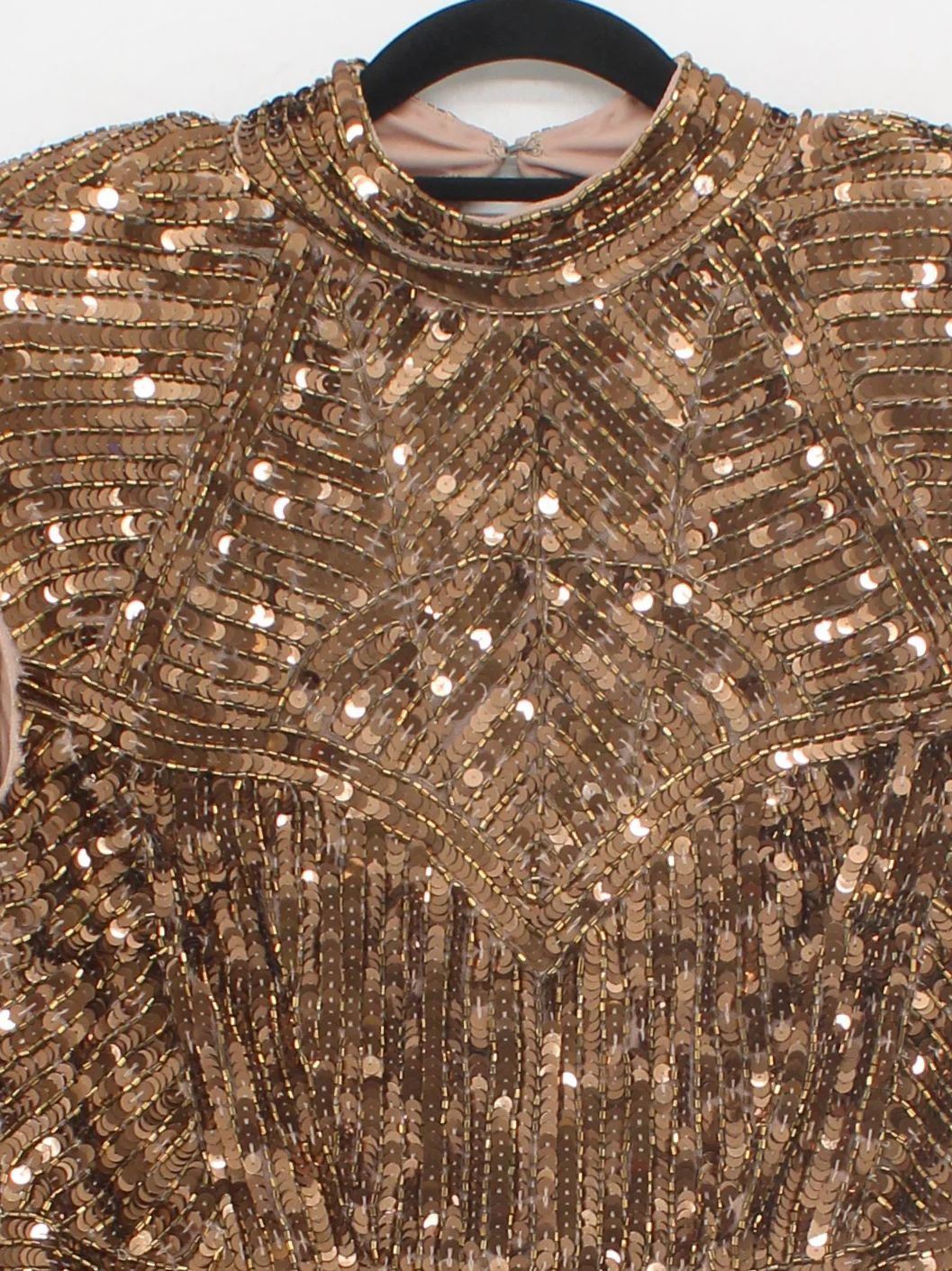 Karen Millen Mini Dress UK10 in Gold RRP £329 - Image 3