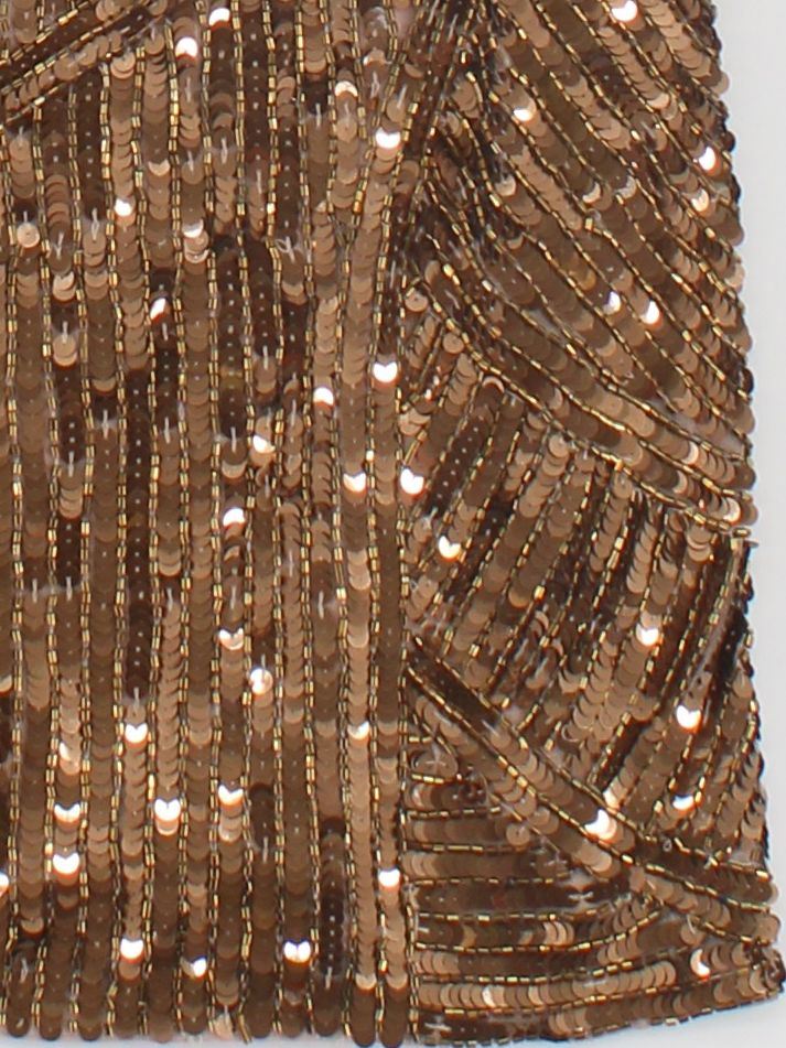 Karen Millen Mini Dress UK10 in Gold RRP £329 - Image 4