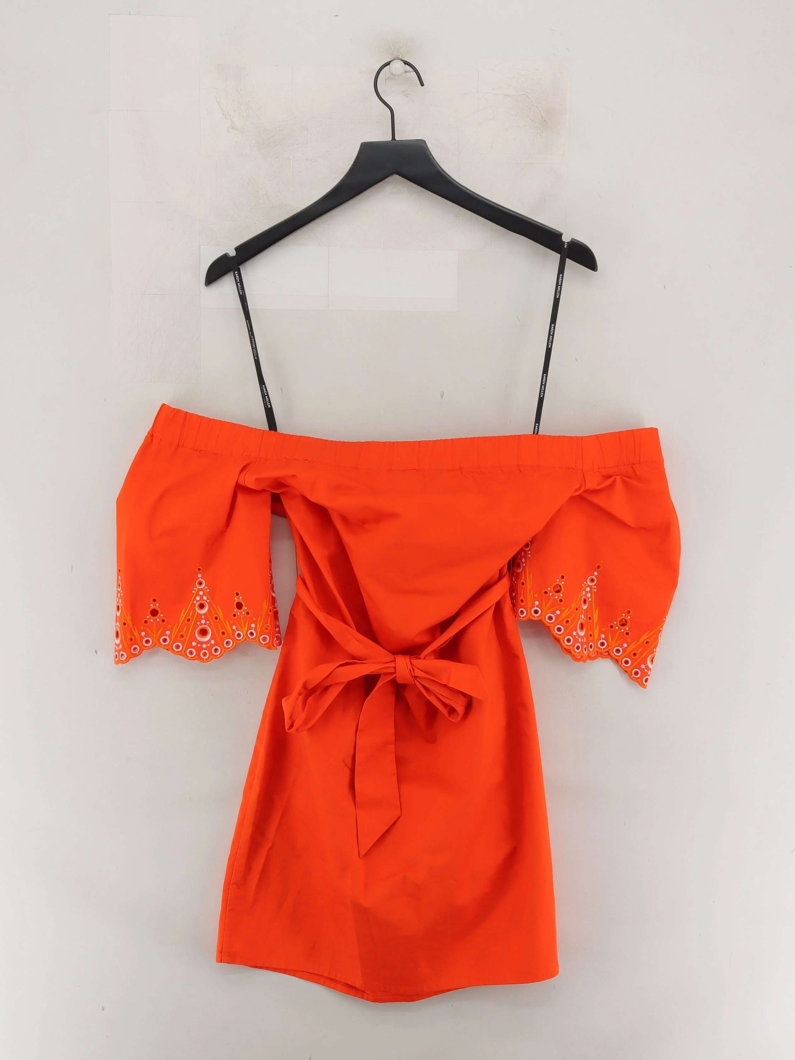 Karen Millen Mini Dress UK10 in Orange - Image 2