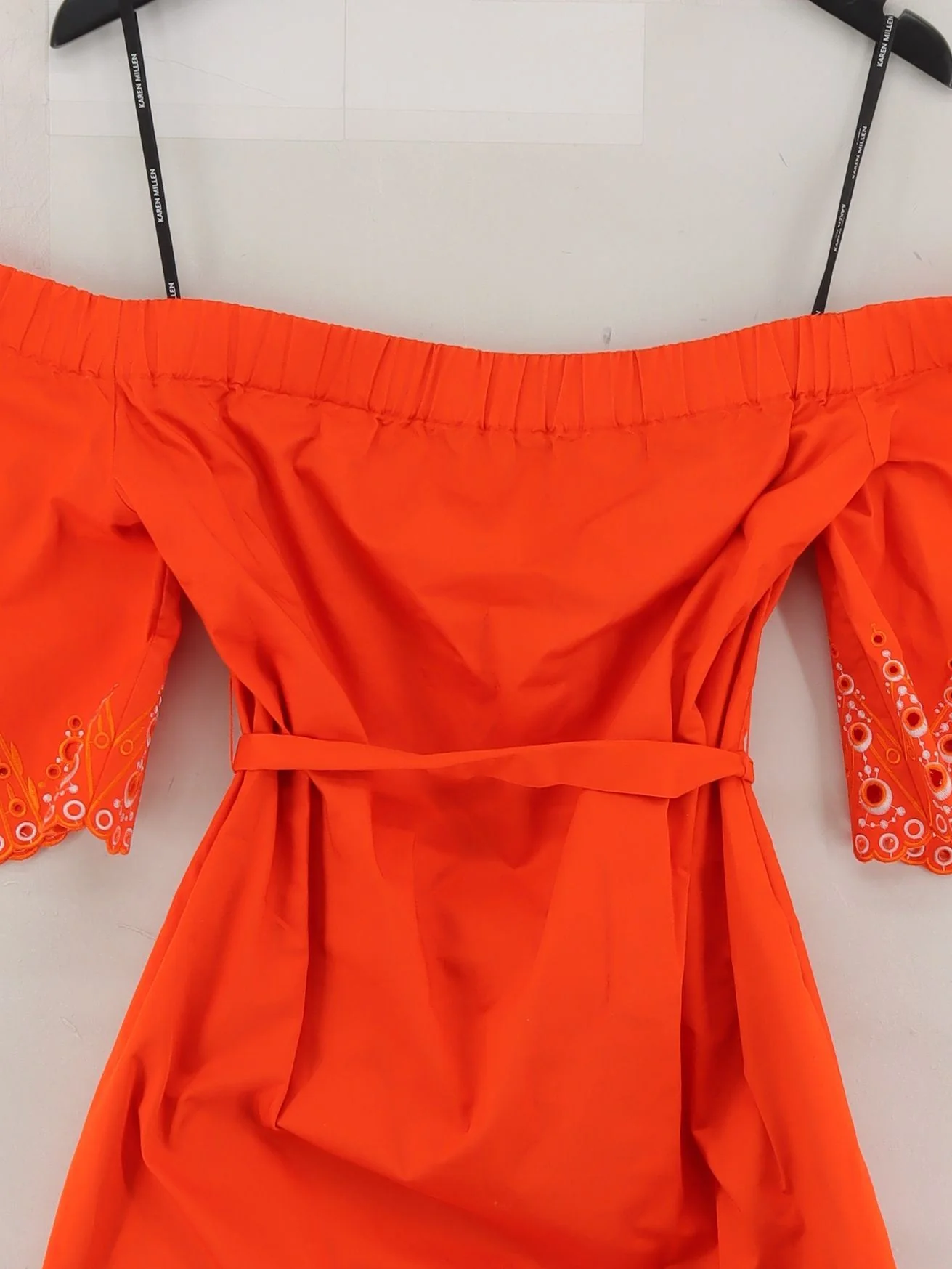 Karen Millen Mini Dress UK10 in Orange - Image 3