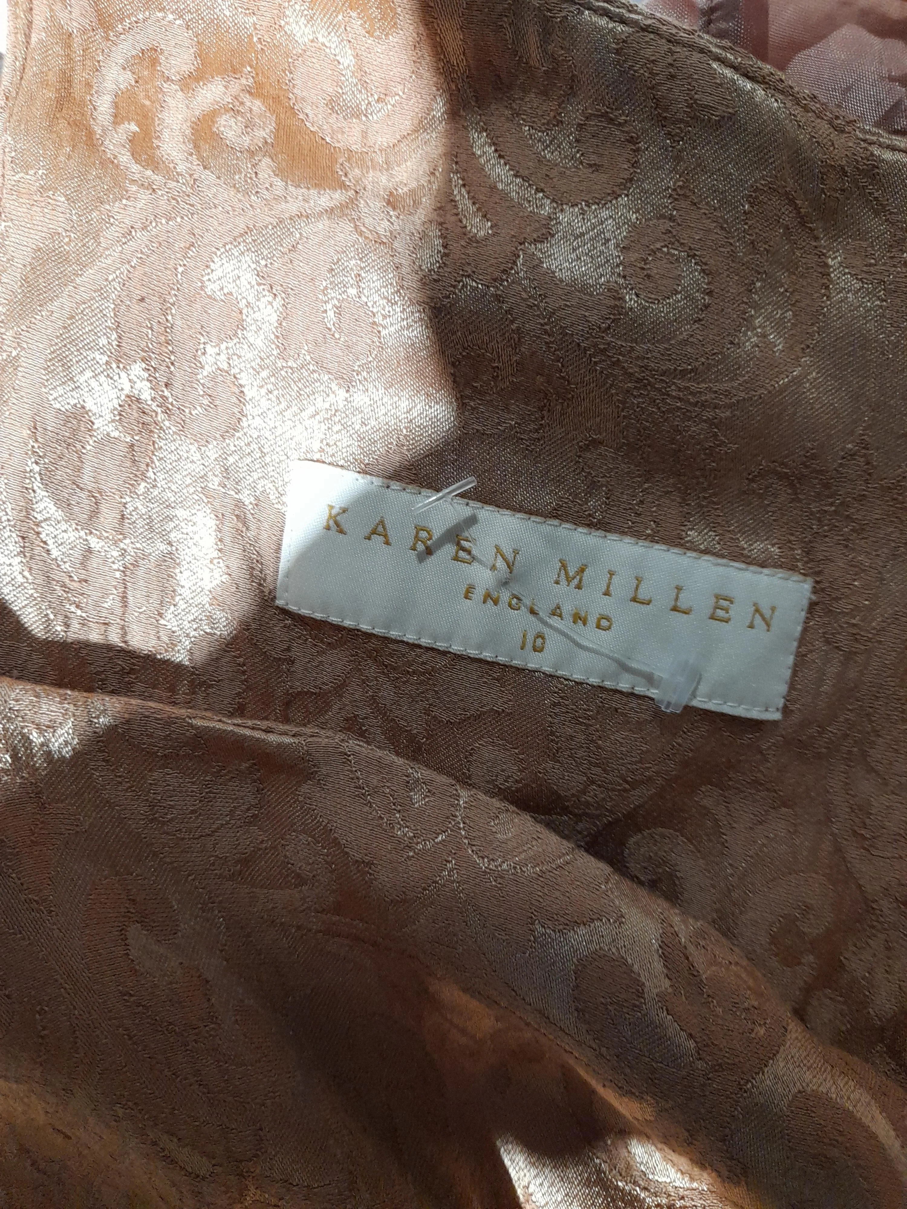 Karen Millen Mini Dress UK10 in Orange - Image 5