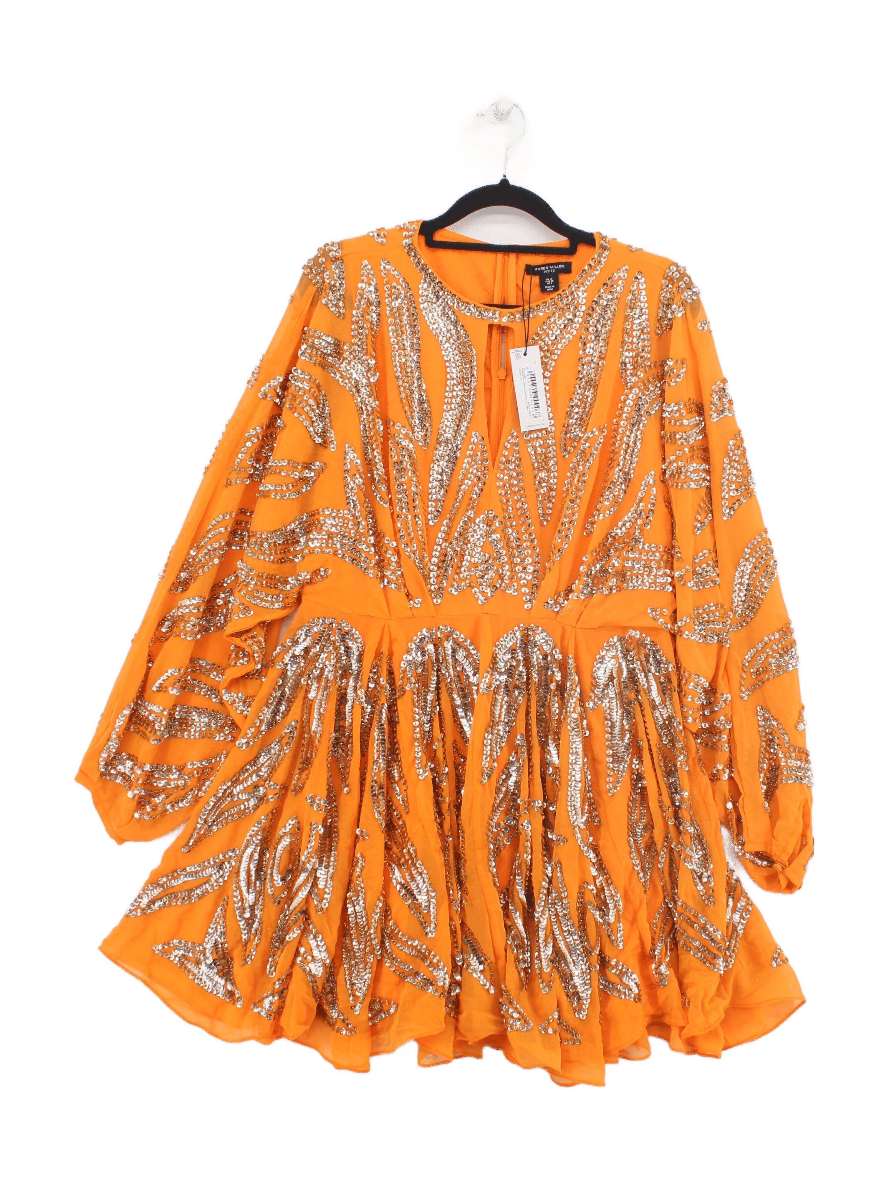 Karen Millen Mini Dress UK10 in Orange RRP £239