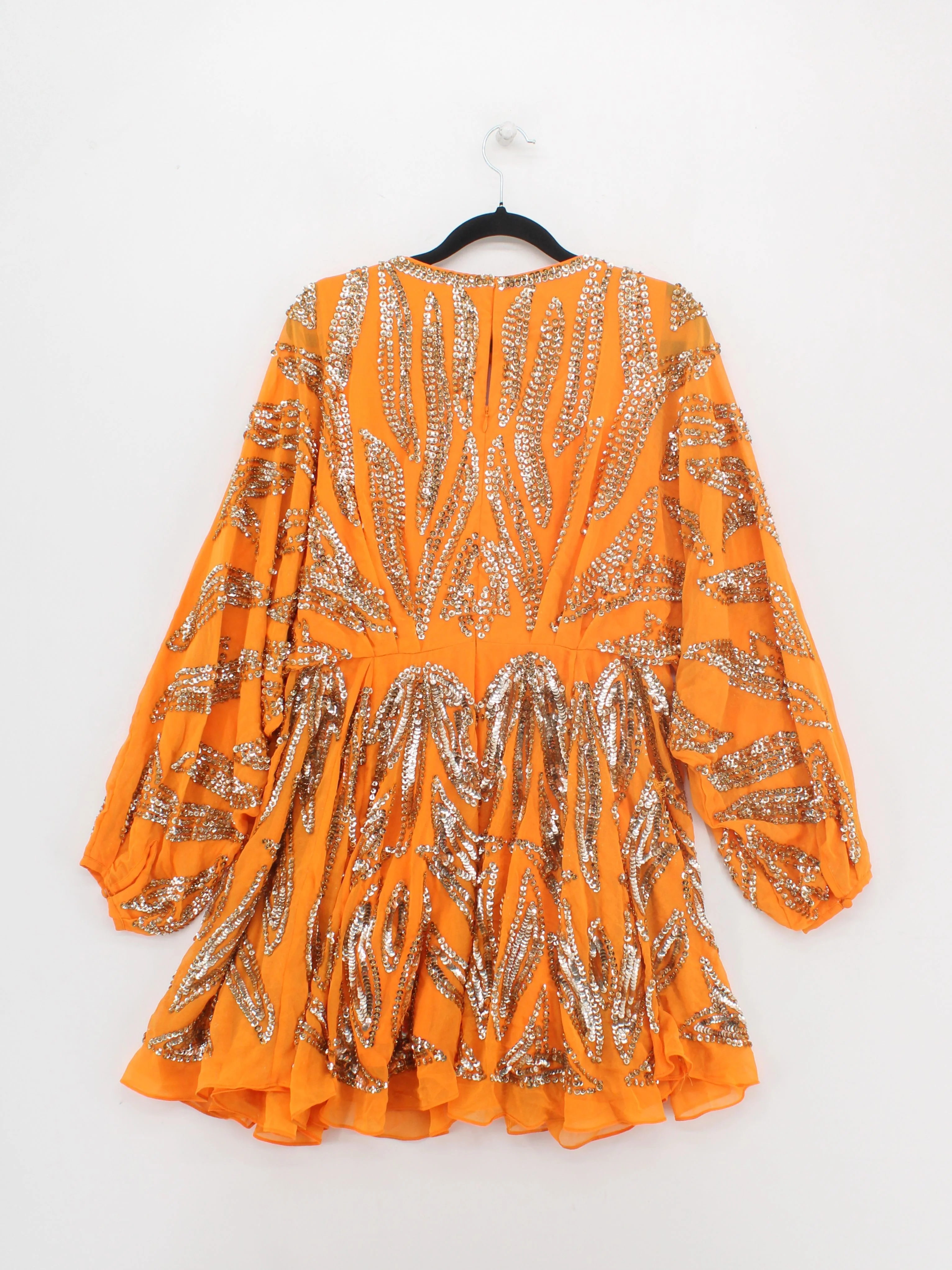 Karen Millen Mini Dress UK10 in Orange RRP £239 - Image 2