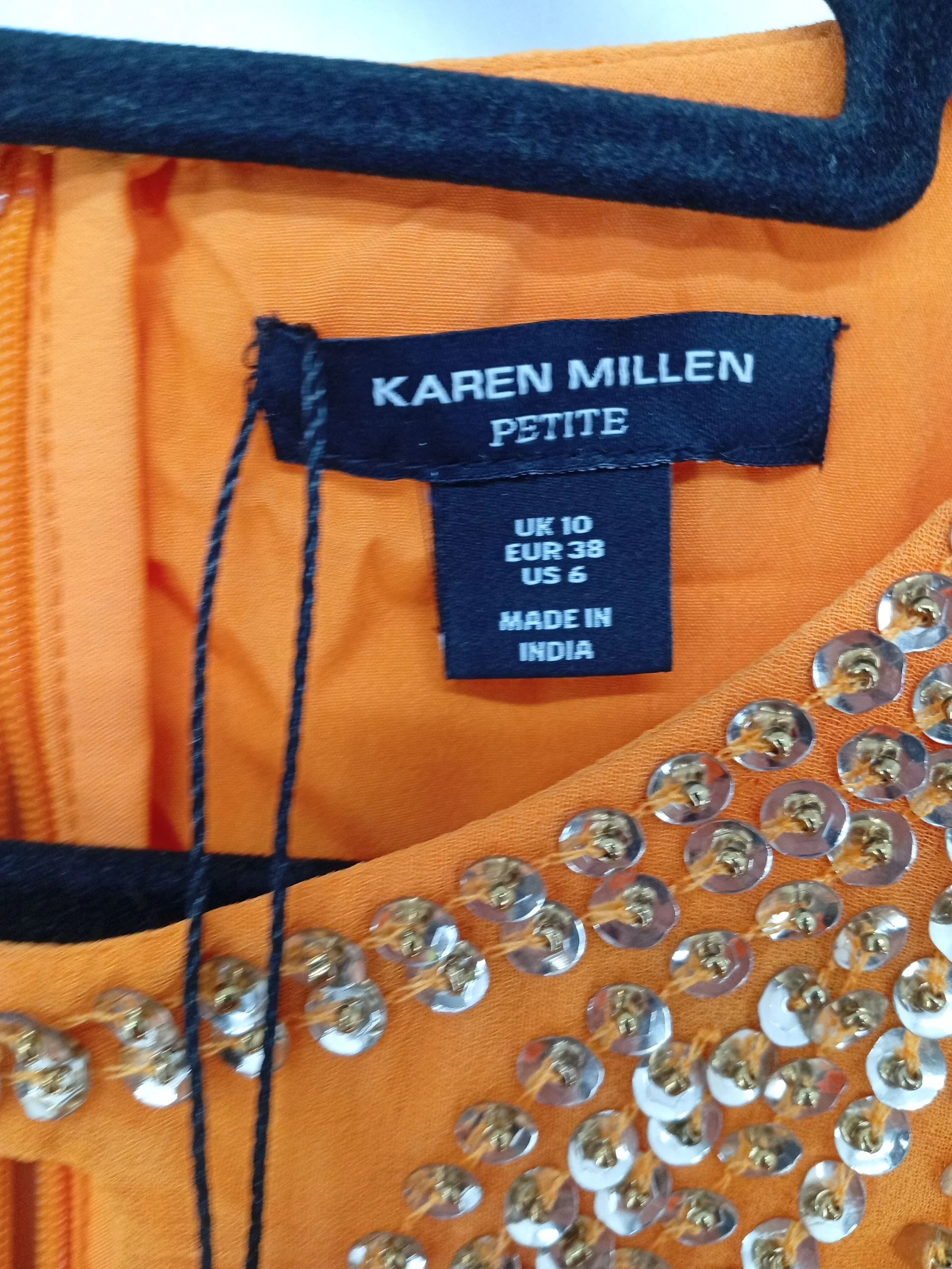 Karen Millen Mini Dress UK10 in Orange RRP £239 - Image 5