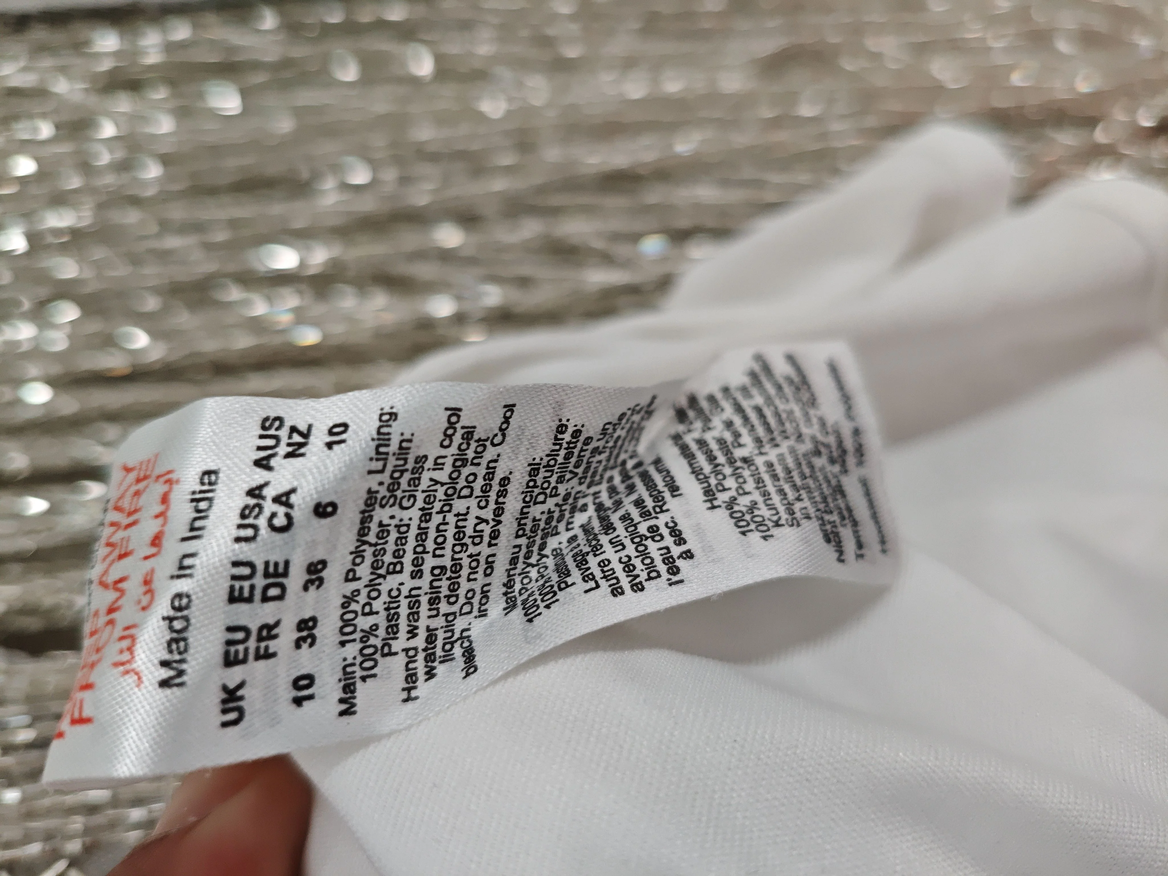 Karen Millen Mini Dress UK10 in Silver RRP £389 - Image 7