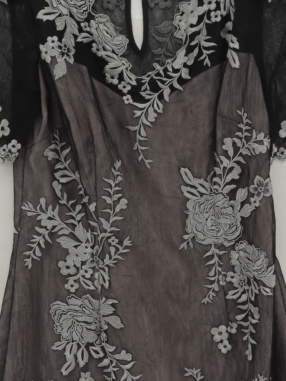 Karen Millen Mini Dress UK12 in Black - Image 3