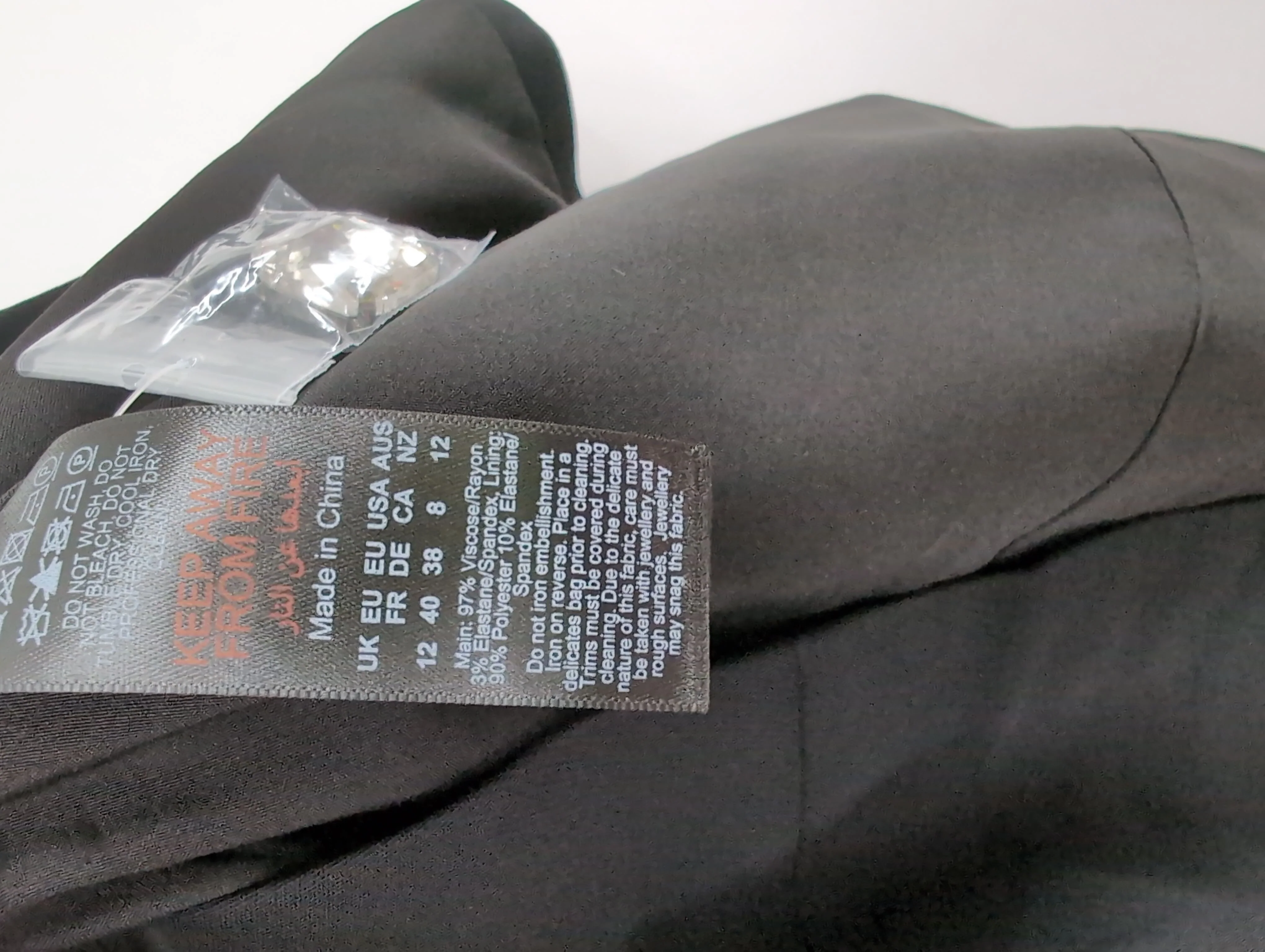 Karen Millen Mini Dress UK12 in Black RRP £259 - Image 7