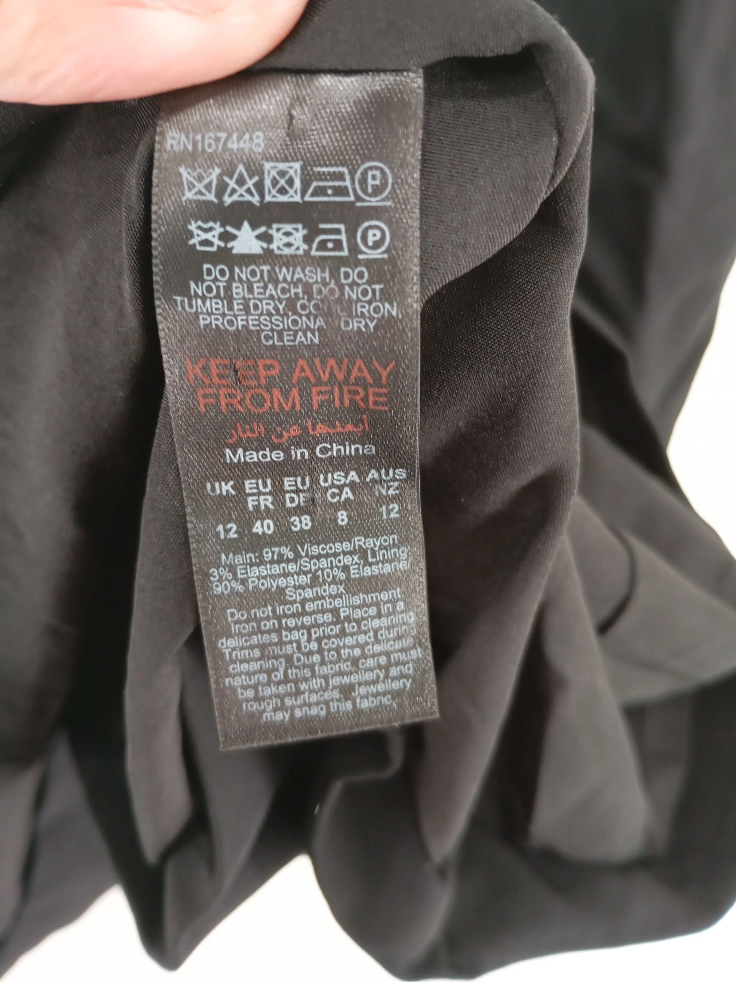 Karen Millen Mini Dress UK12 in Black RRP £259 - Image 9