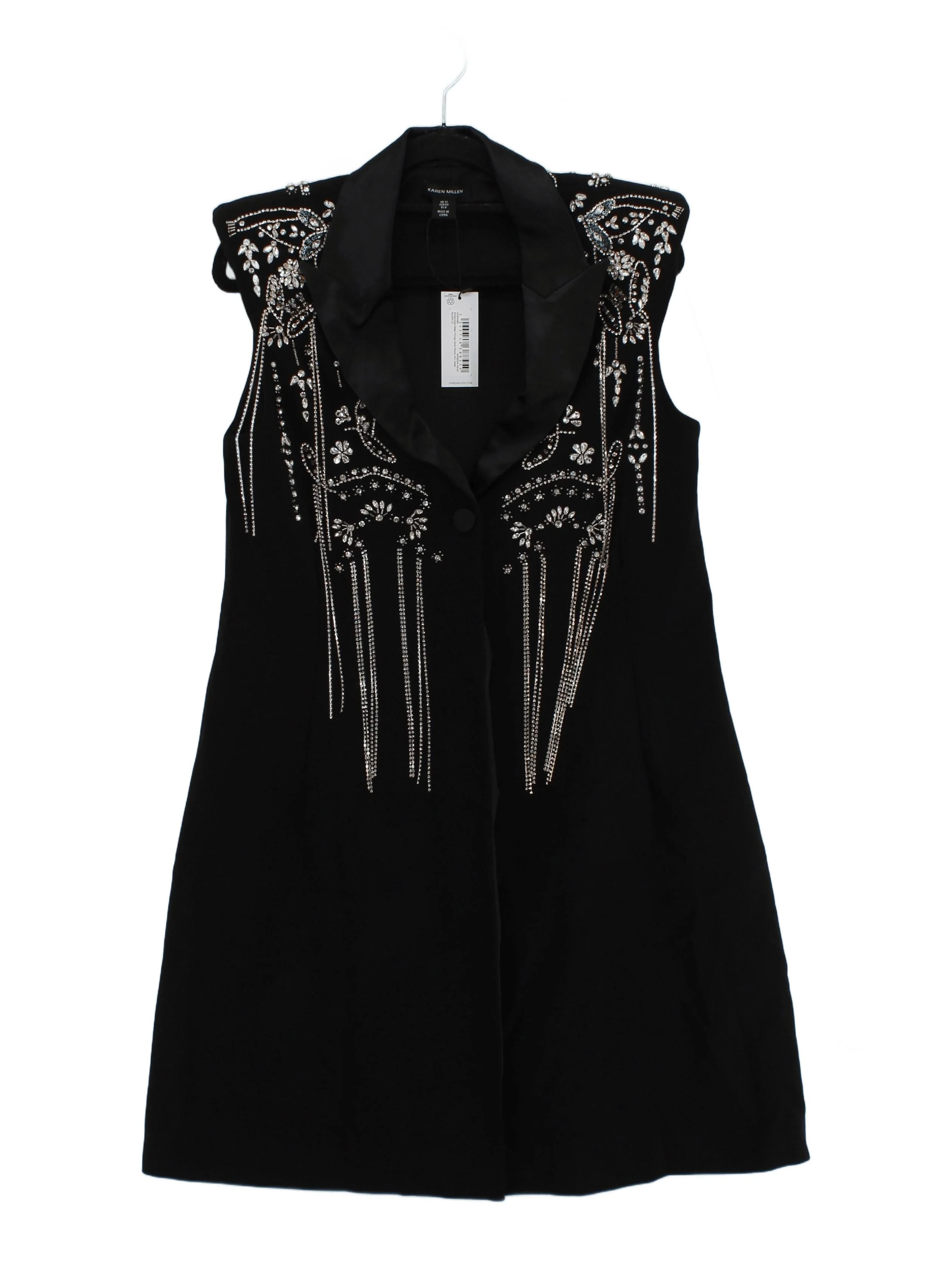 Karen Millen Mini Dress UK12 in Black RRP £479