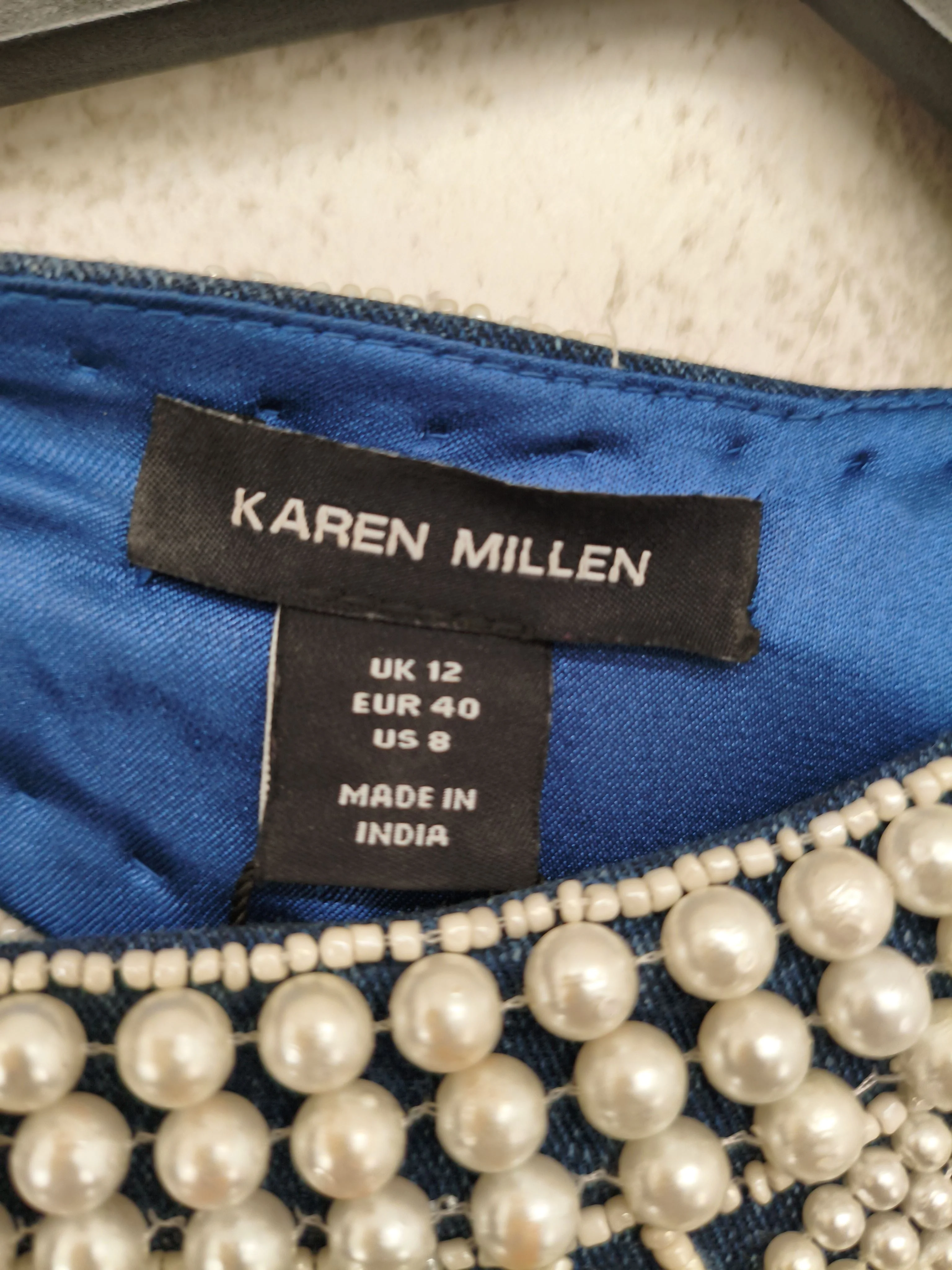 Karen Millen Mini Dress UK12 in Blue RRP £319 - Image 6