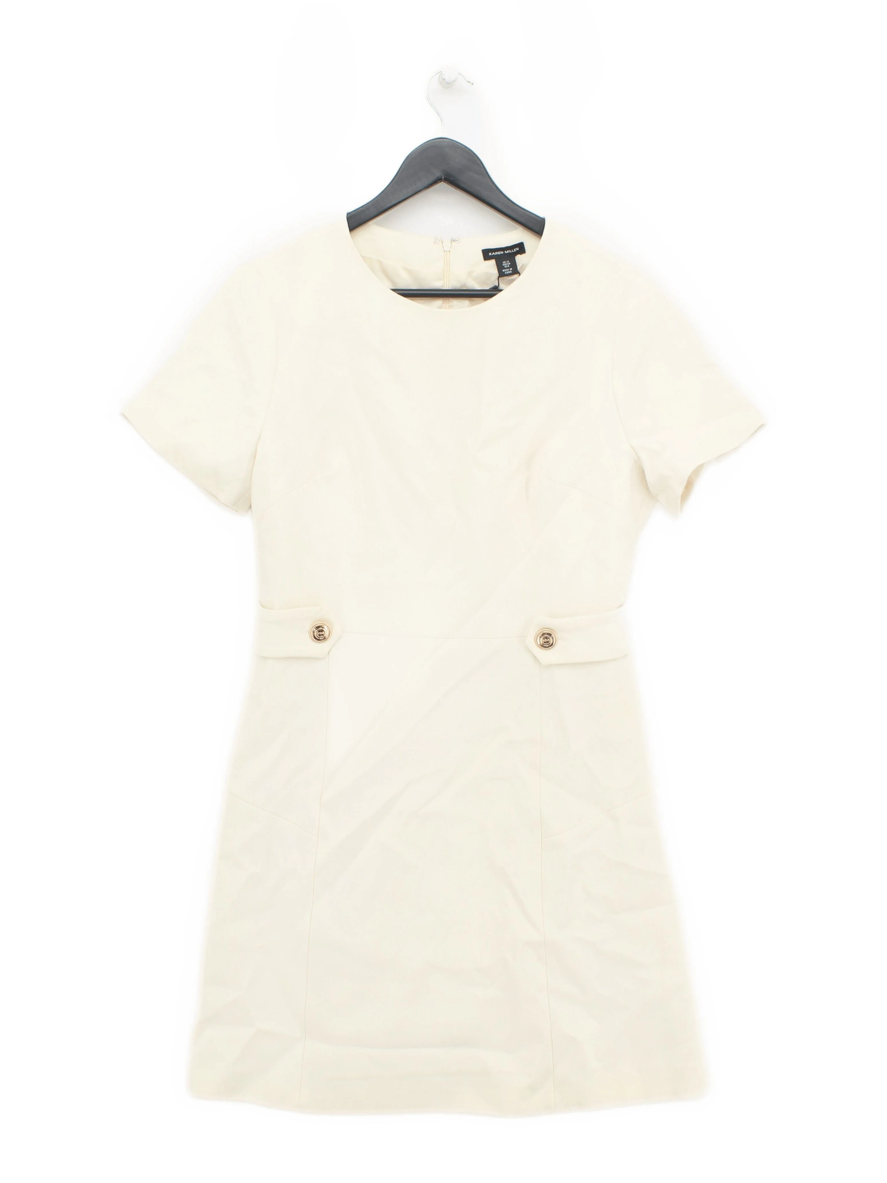 Karen Millen Mini Dress UK12 in Cream RRP £99
