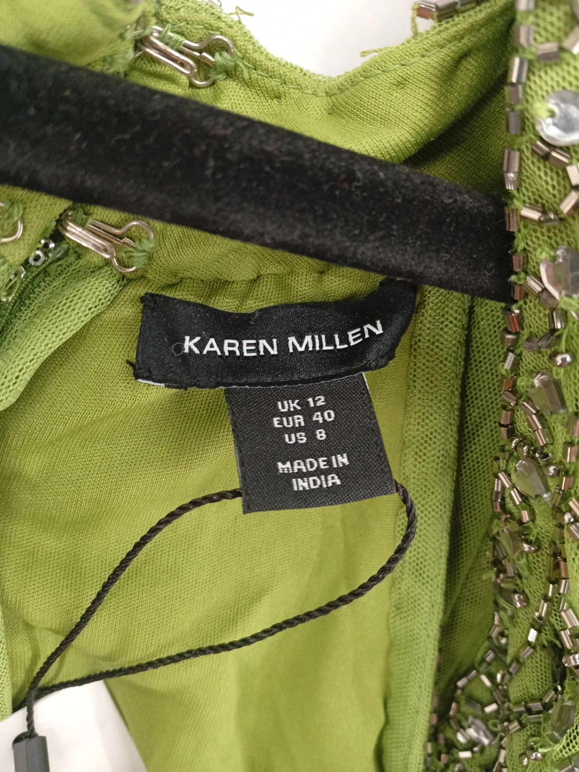 Karen Millen Mini Dress UK12 in Green RRP £359 - Image 6