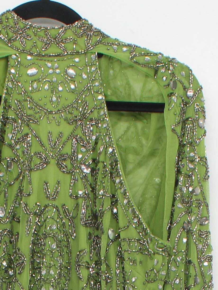 Karen Millen Mini Dress UK12 in Green RRP £359 - Image 4