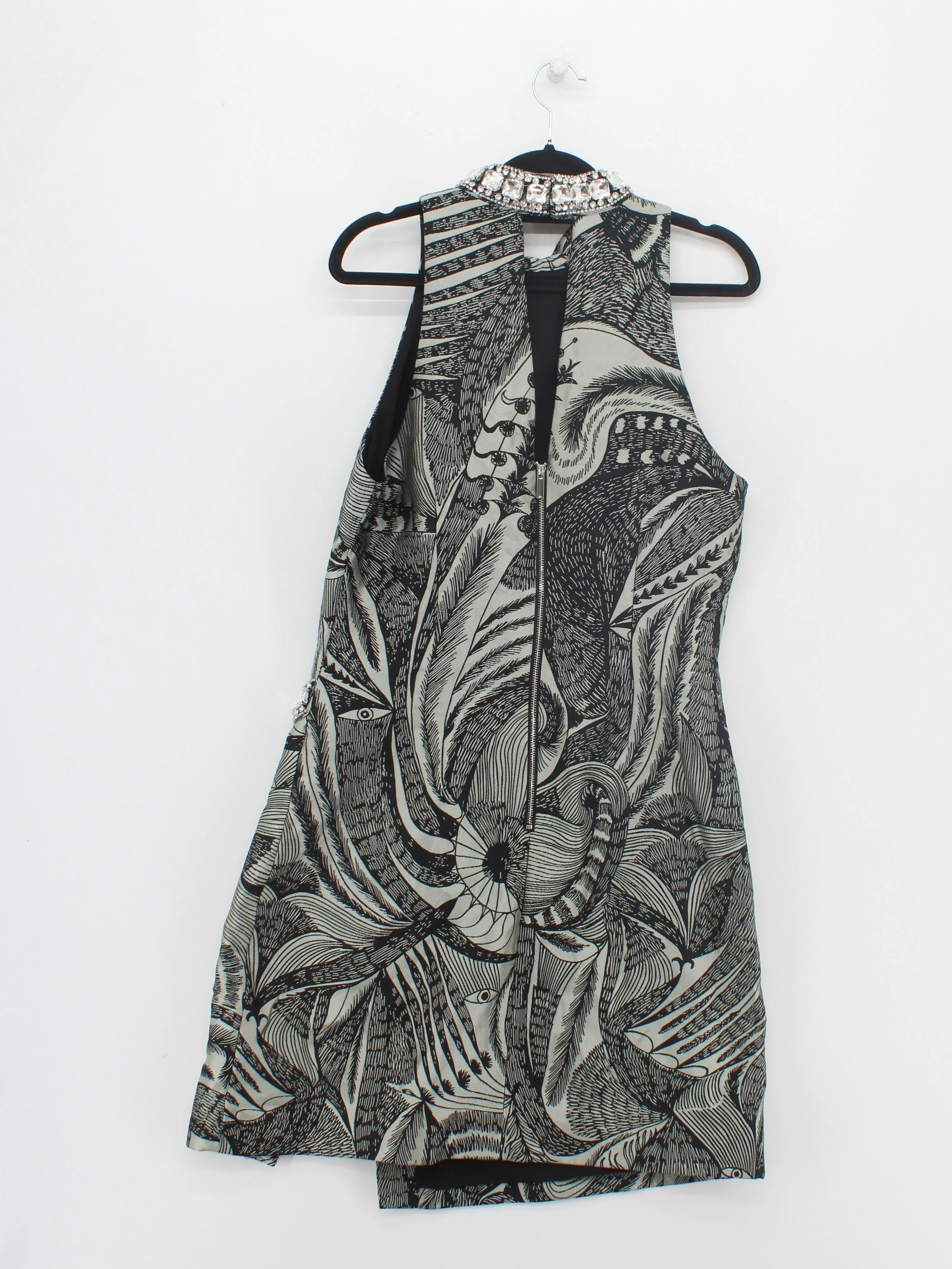 Karen Millen Mini Dress UK12 in Grey RRP £259 - Image 2
