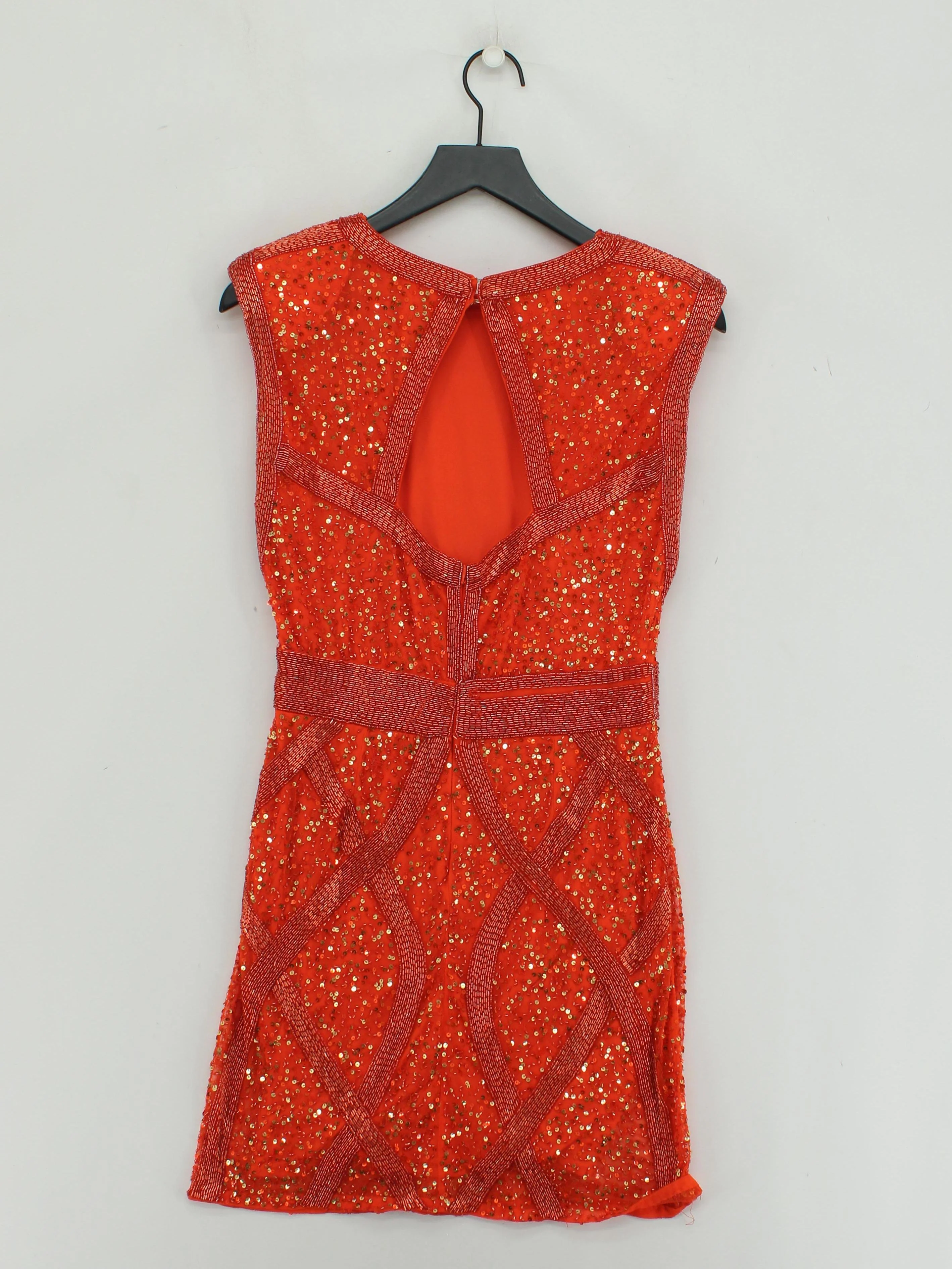 Karen Millen Mini Dress UK12 in Orange RRP £259 - Image 2