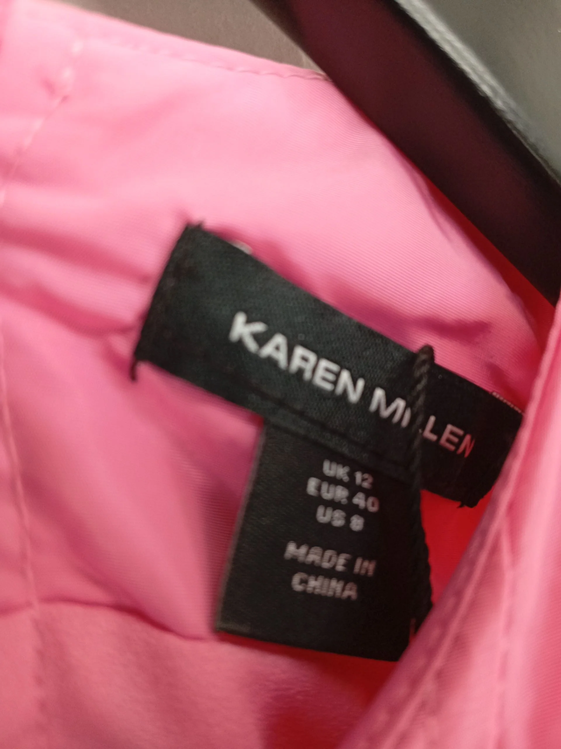 Karen Millen Mini Dress UK12 in Pink RRP £189 - Image 6
