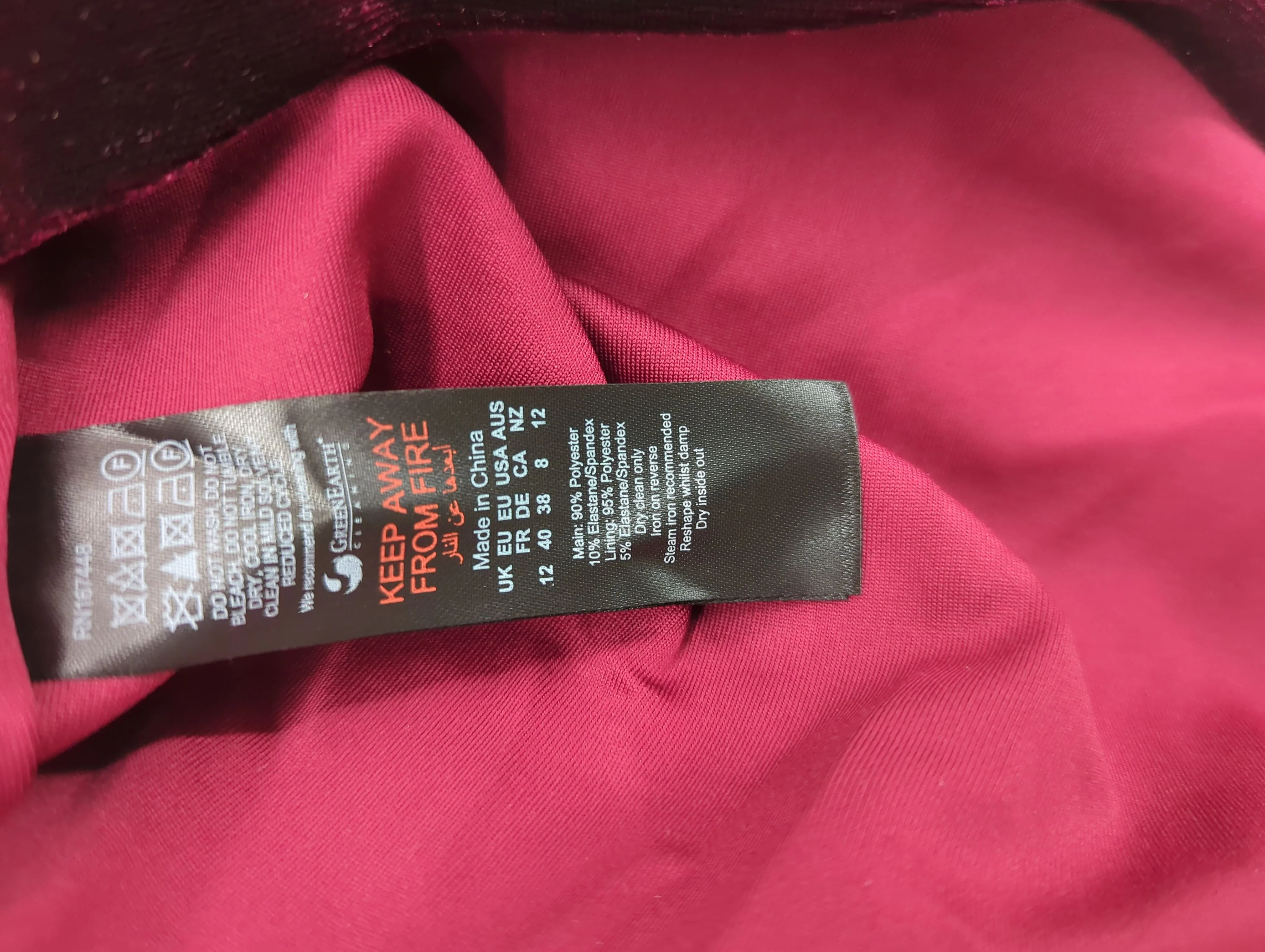 Karen Millen Mini Dress UK12 in Red RRP £129 - Image 6