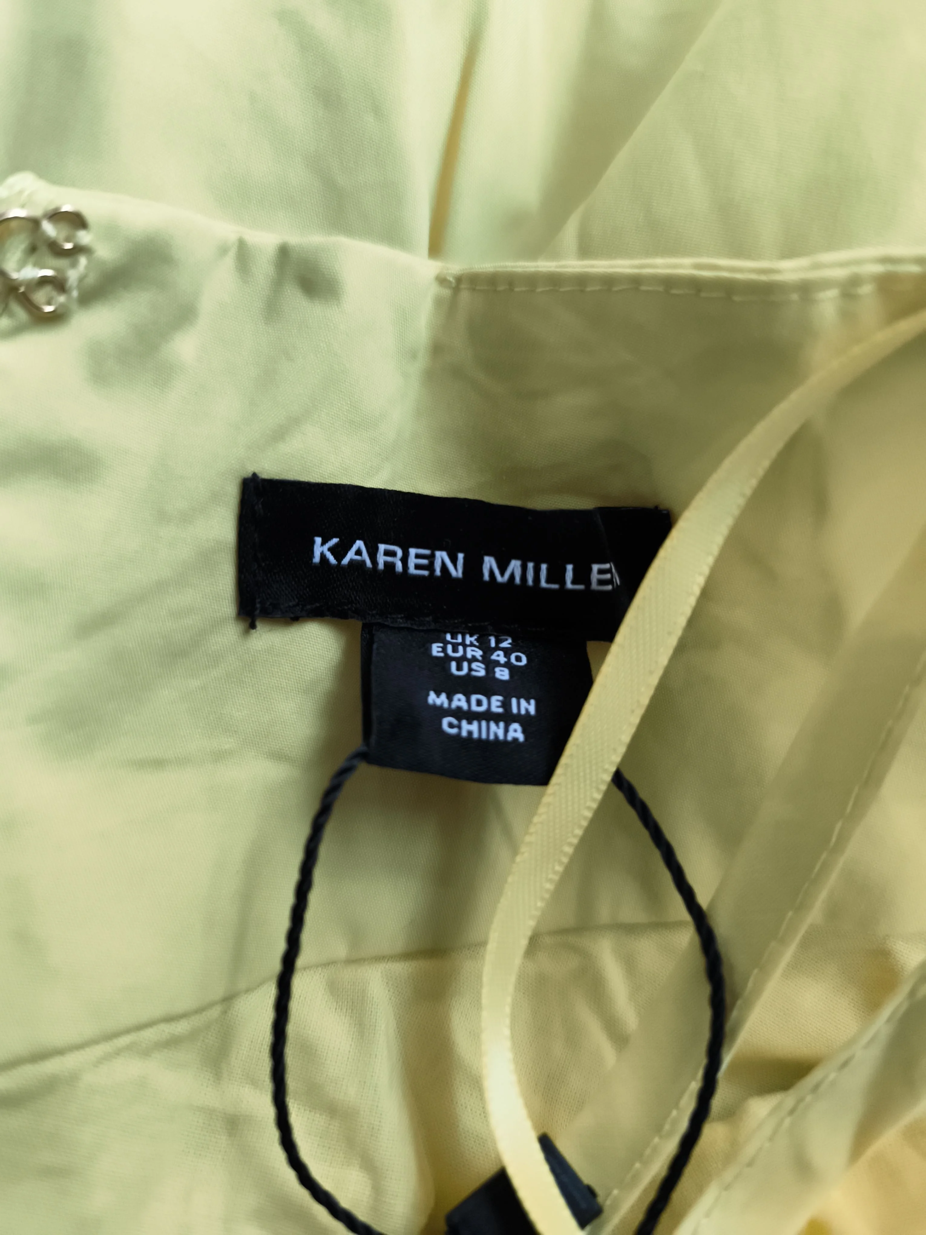 Karen Millen Mini Dress UK12 in Yellow RRP £129 - Image 6