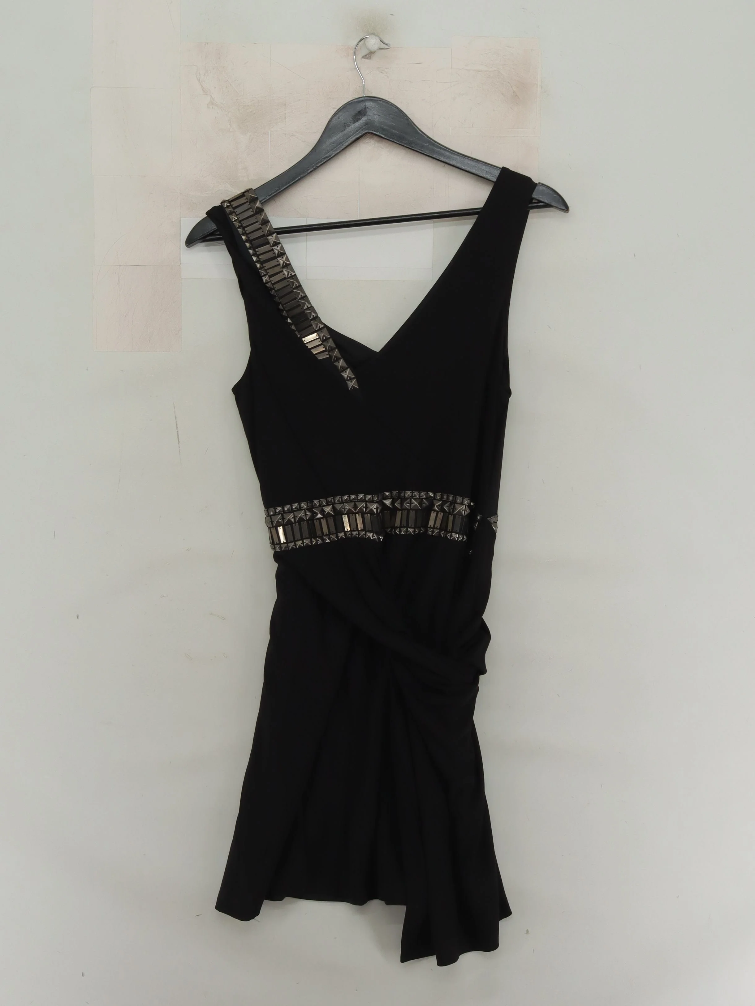 Karen Millen Mini Dress UK14 in Black - Image 2