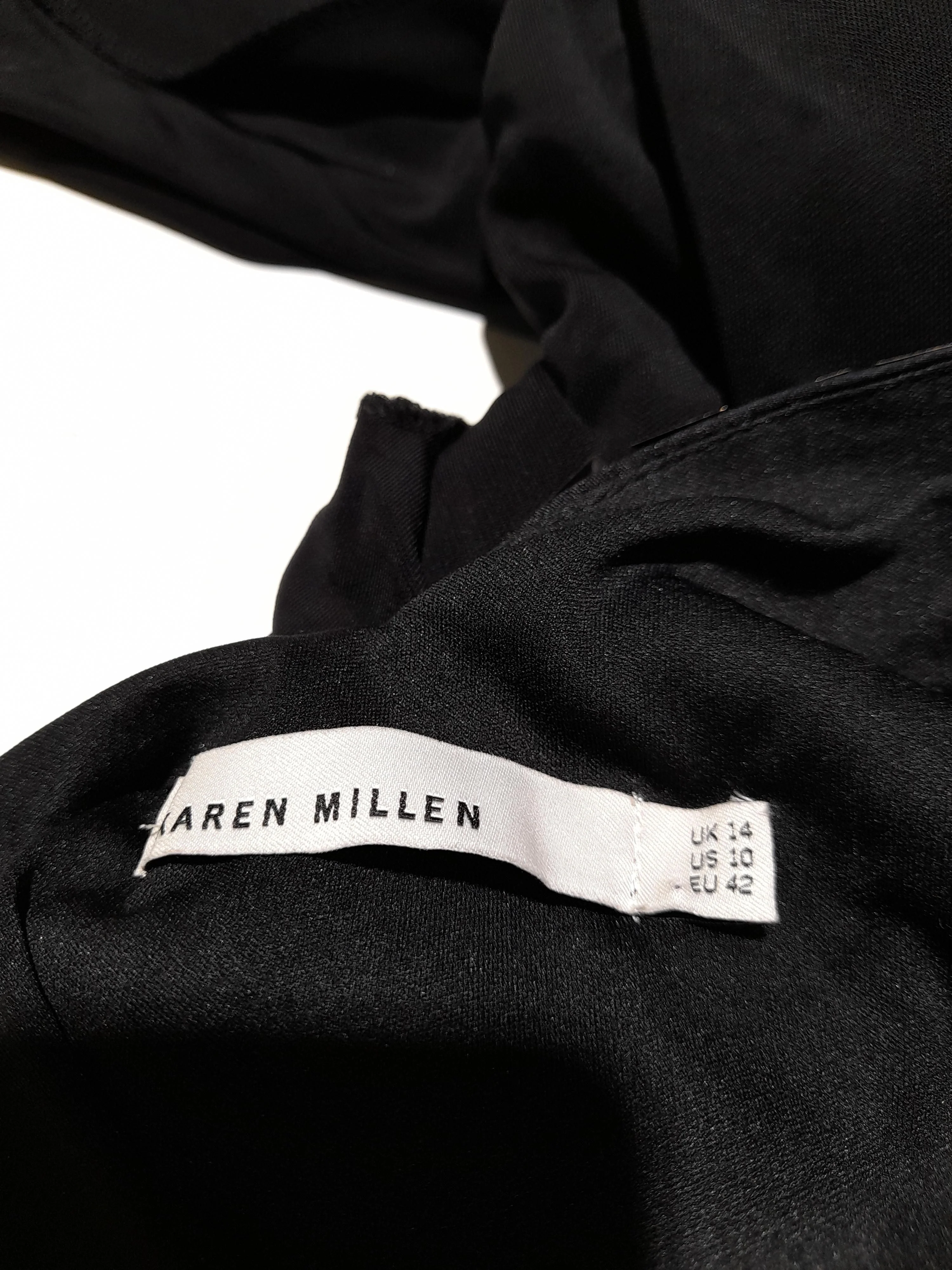 Karen Millen Mini Dress UK14 in Black - Image 5