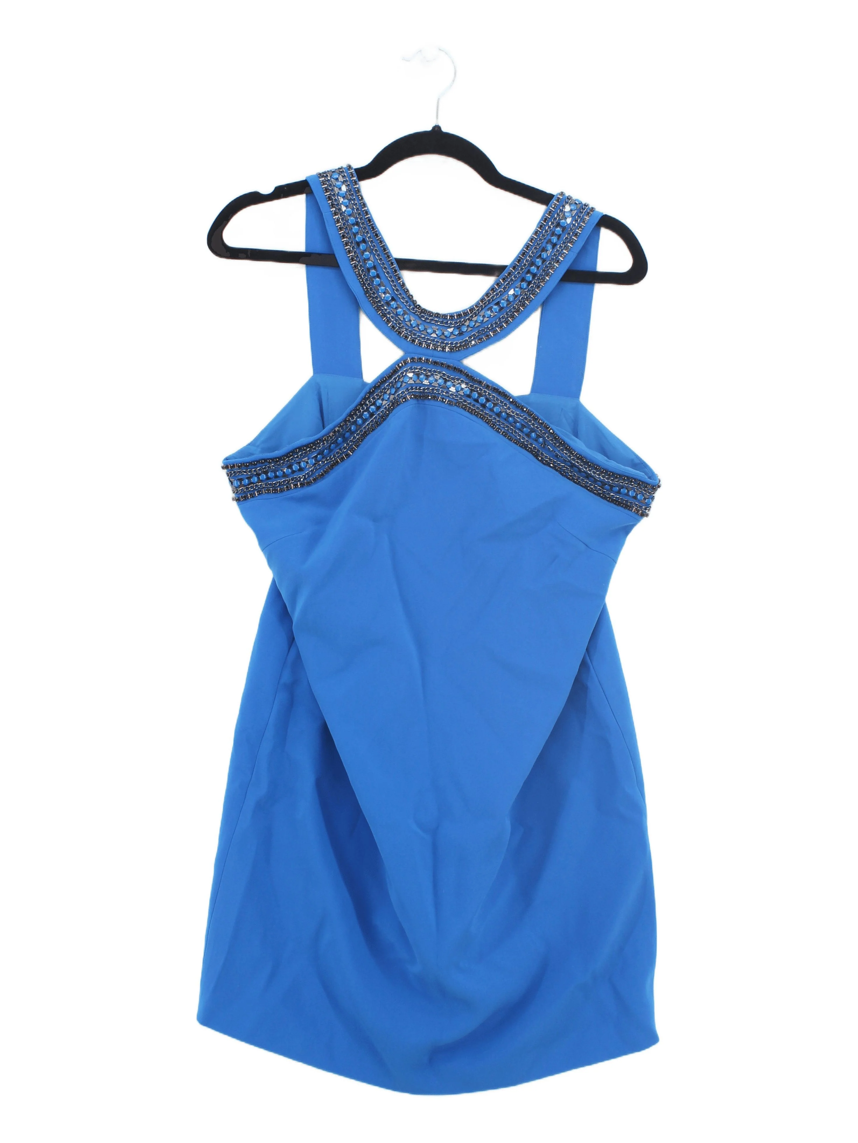 Karen Millen Mini Dress UK14 in Blue RRP £189