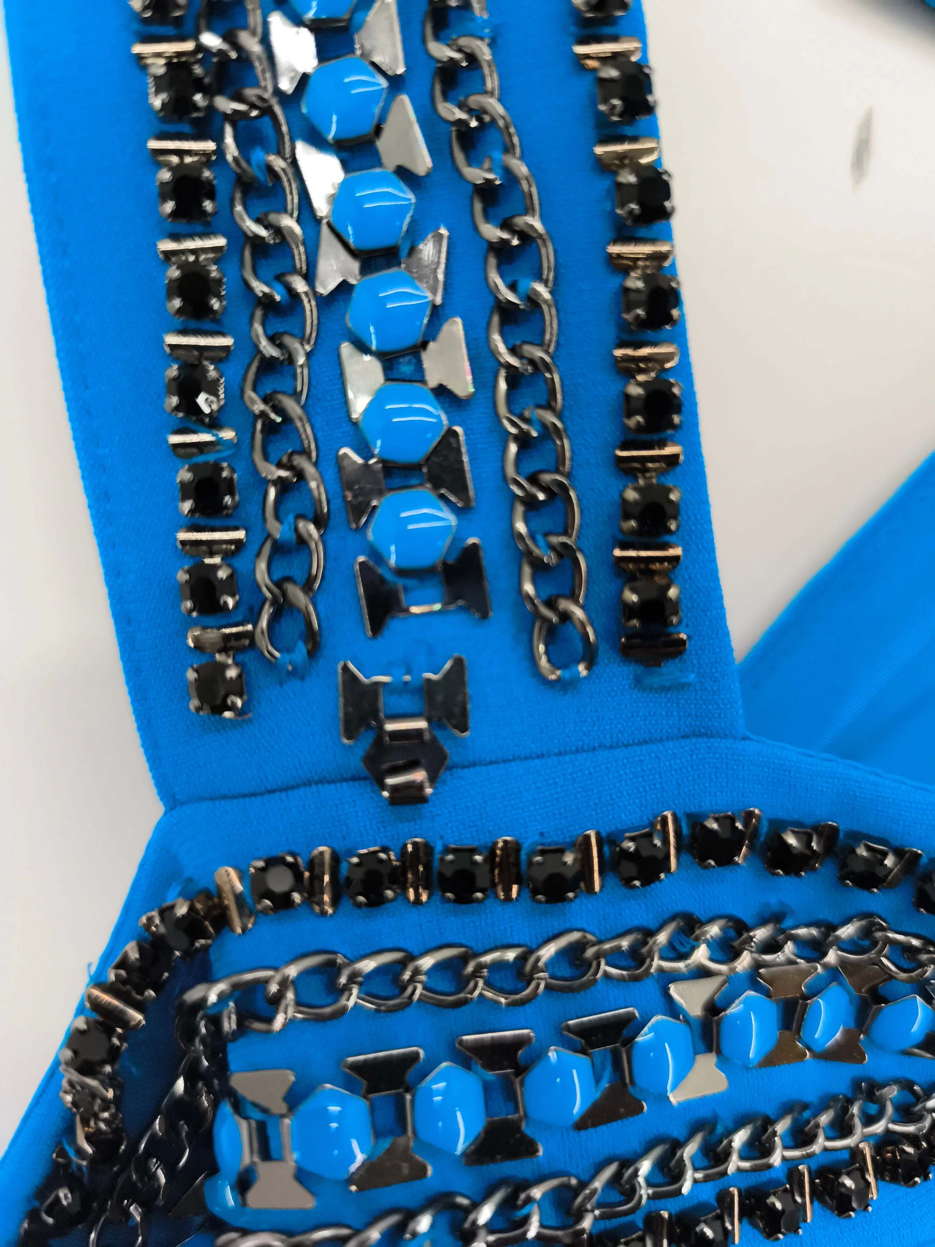 Karen Millen Mini Dress UK14 in Blue RRP £189 - Image 5
