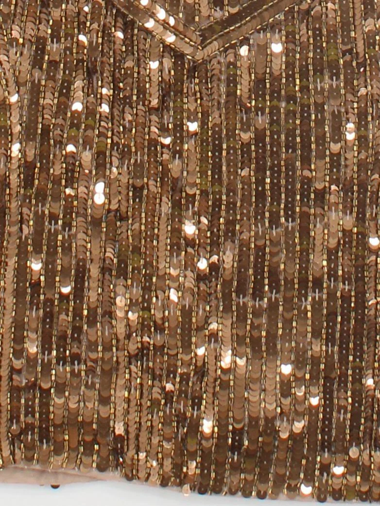 Karen Millen Mini Dress UK14 in Gold RRP £329 - Image 4