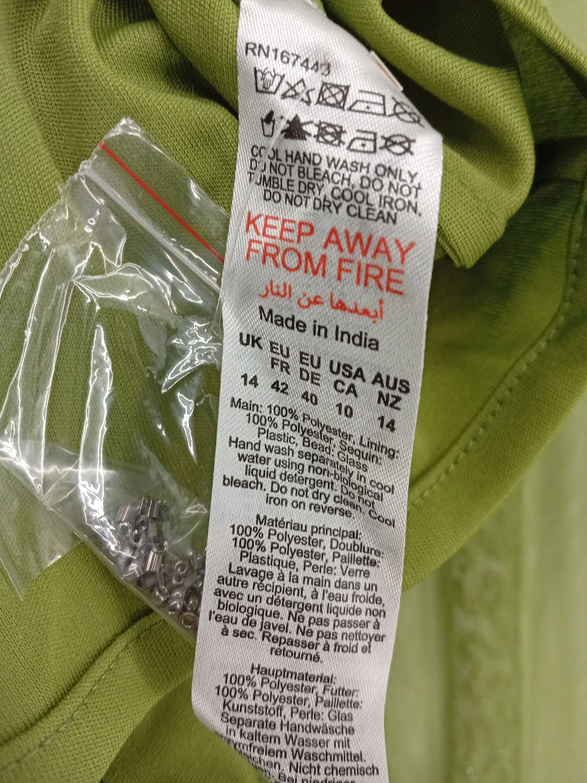 Karen Millen Mini Dress UK14 in Green RRP £359 - Image 7