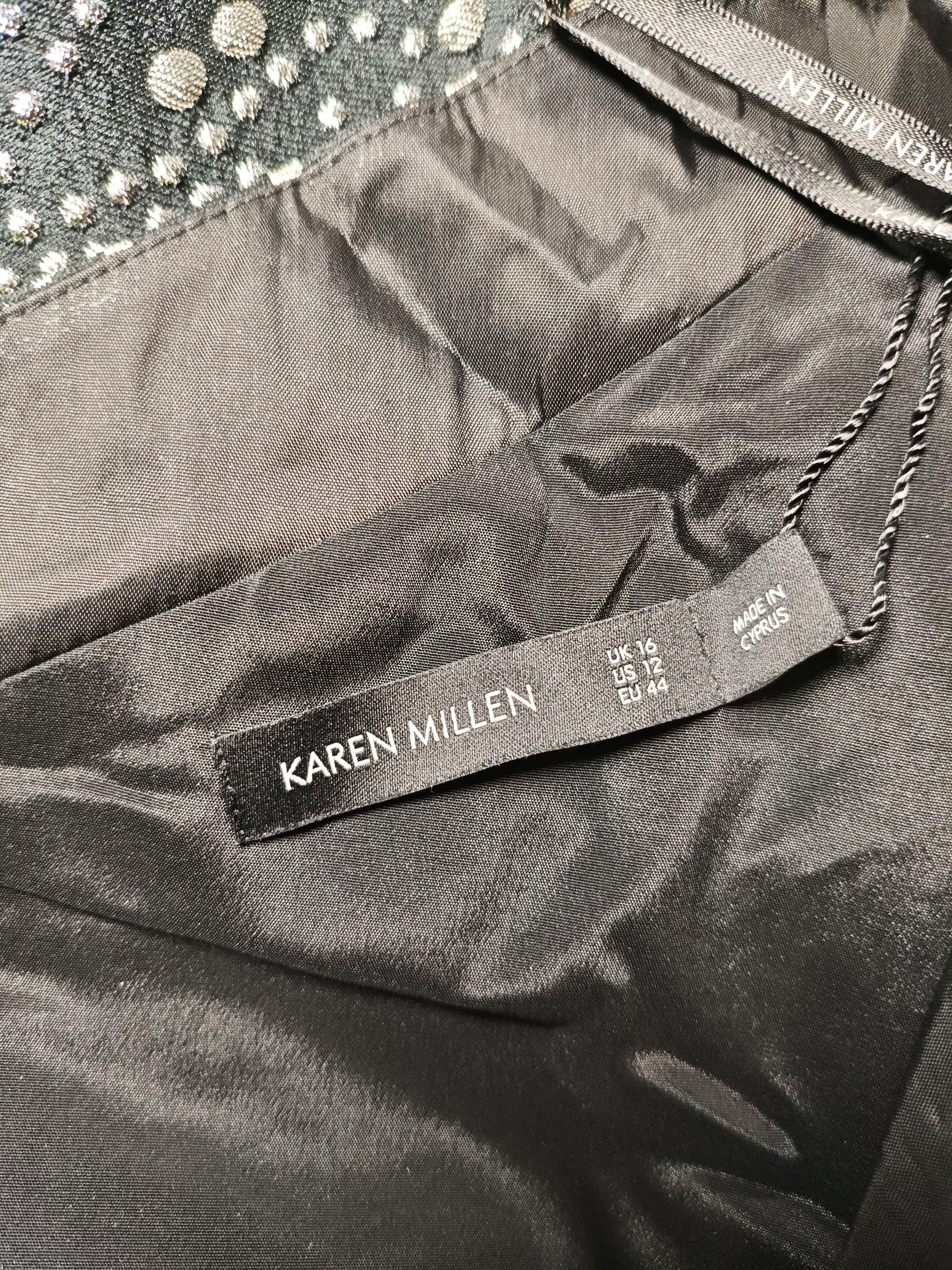 Karen Millen Mini Dress UK16 in Black - Image 5