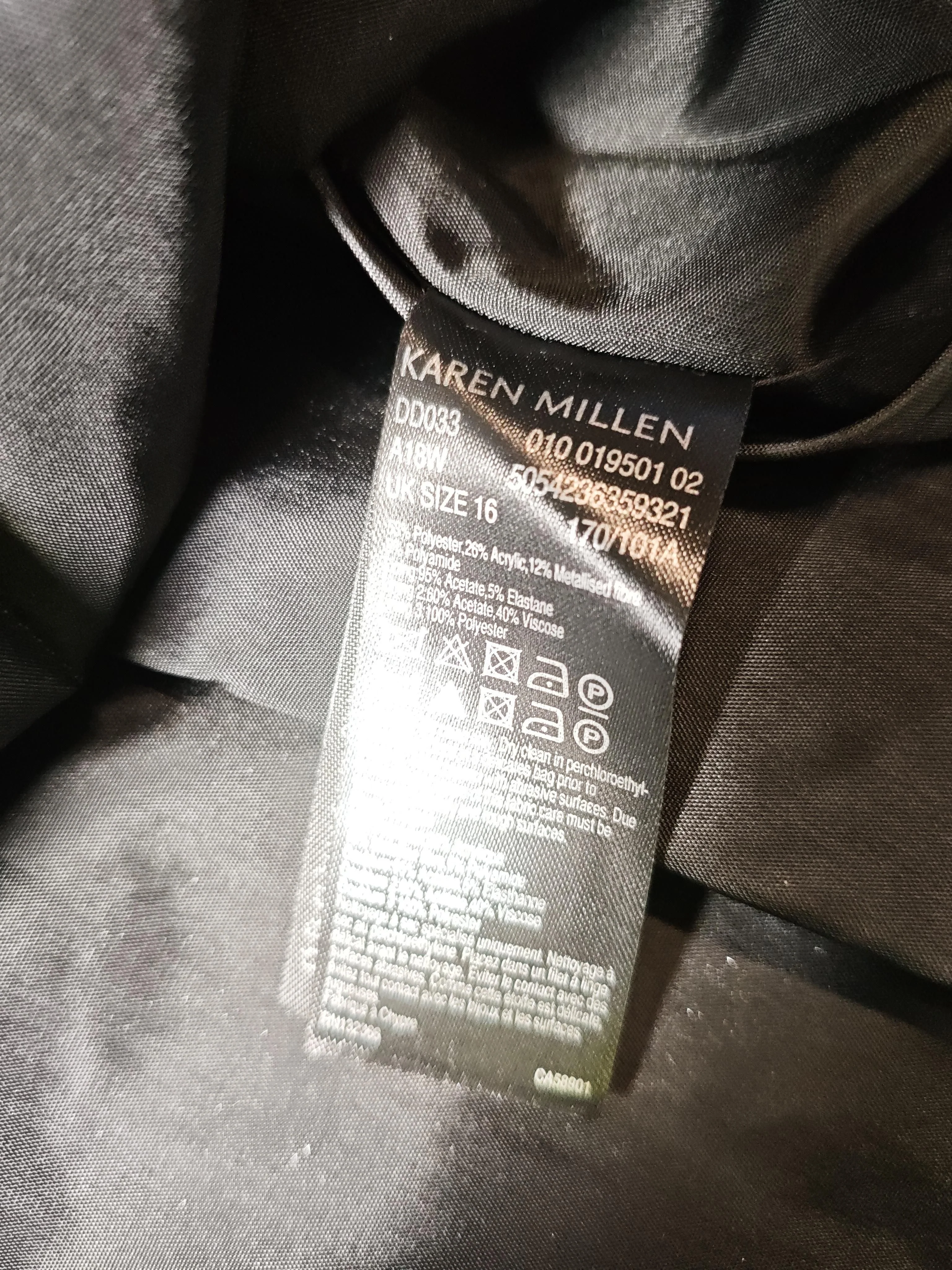 Karen Millen Mini Dress UK16 in Black - Image 6