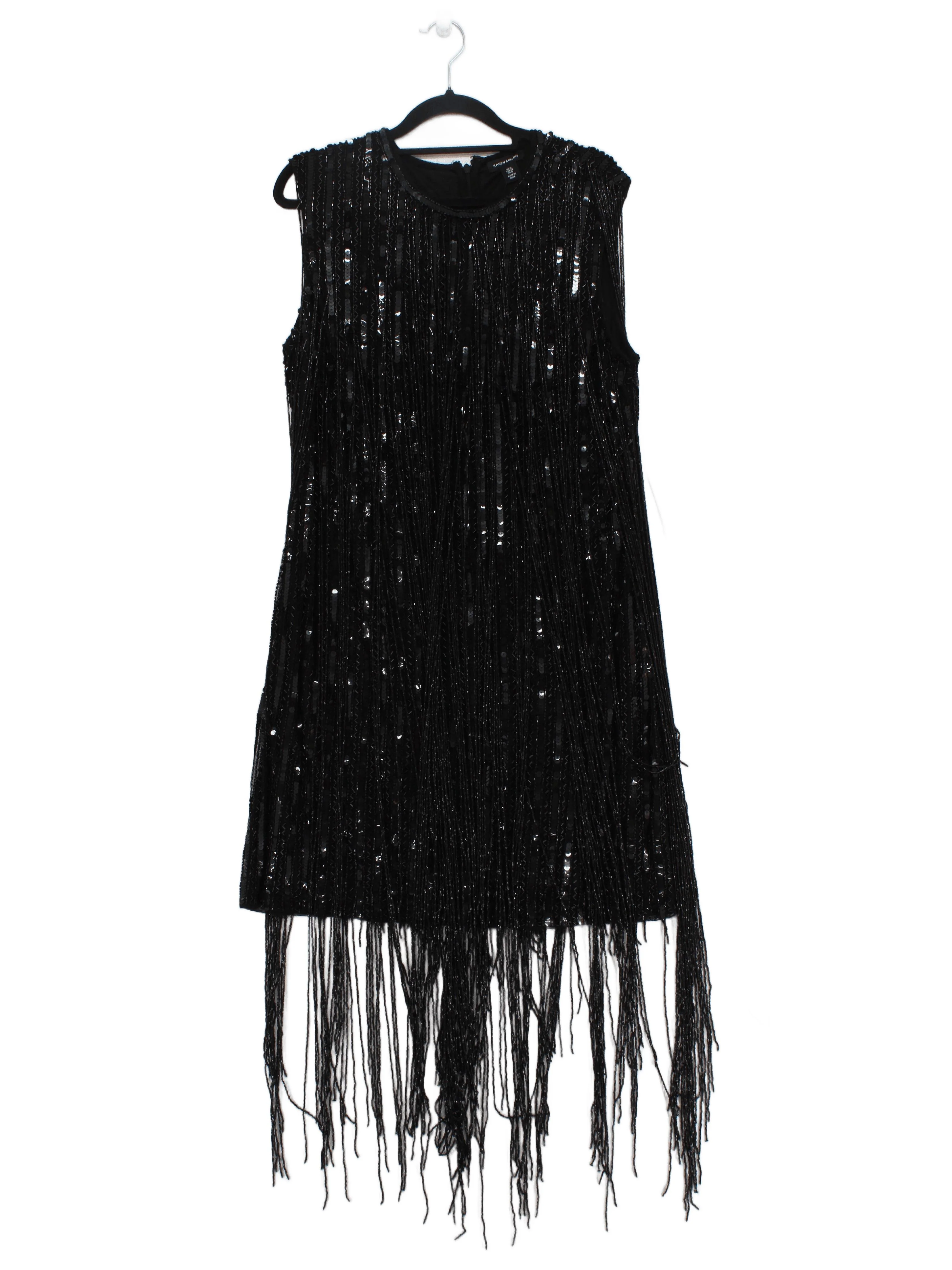Karen Millen Mini Dress UK16 in Black RRP £349