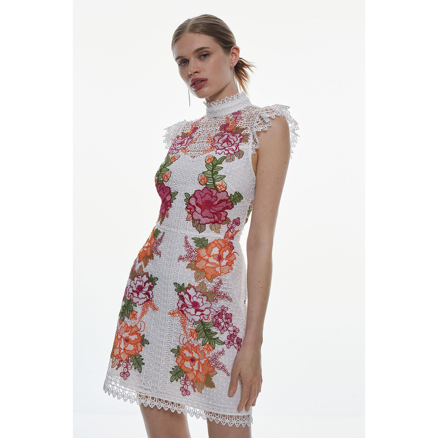 Karen Millen Mini Dress UK16 in White RRP £259