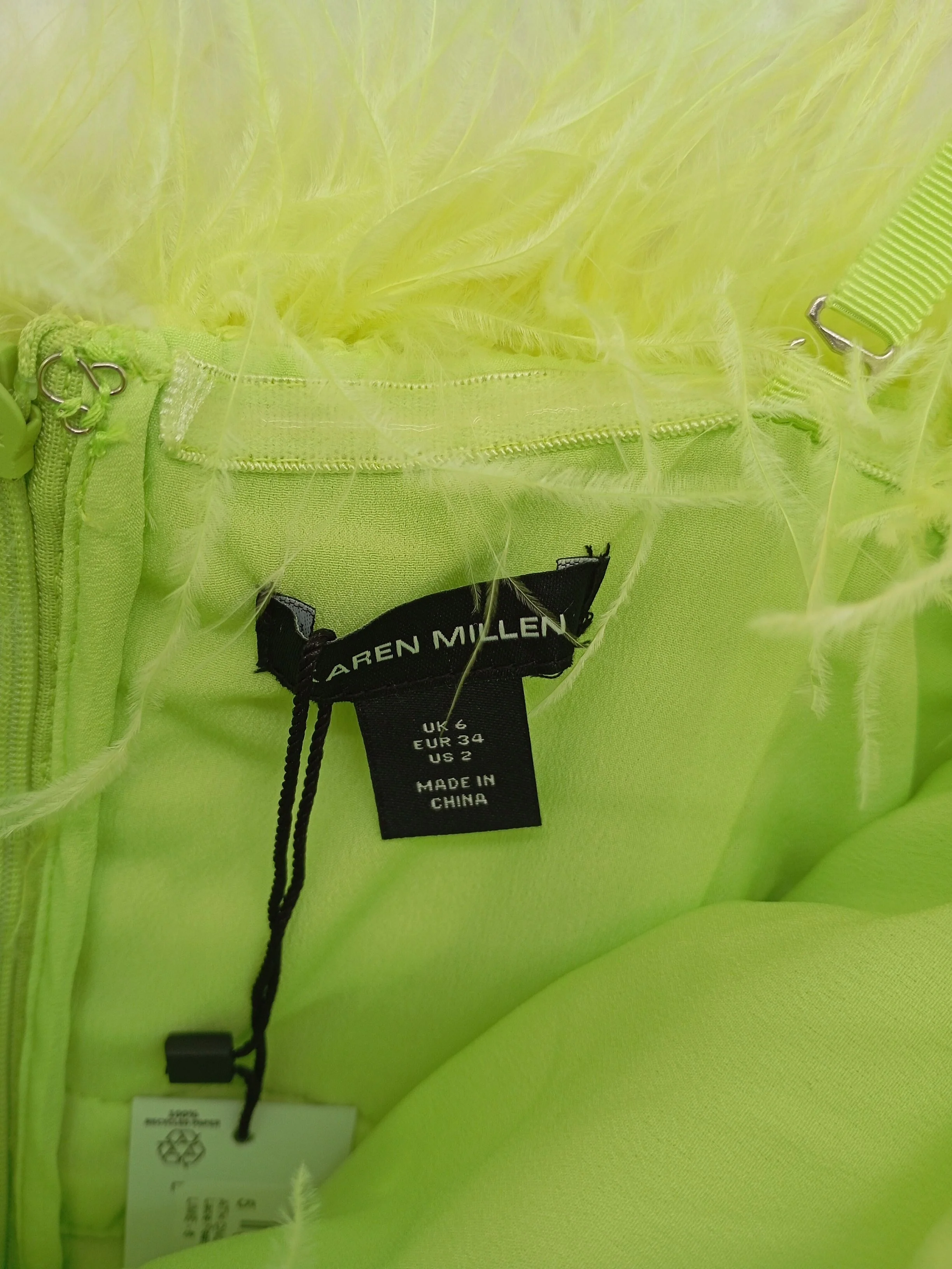 Karen Millen Mini Dress UK6 in Green RRP £219 - Image 6