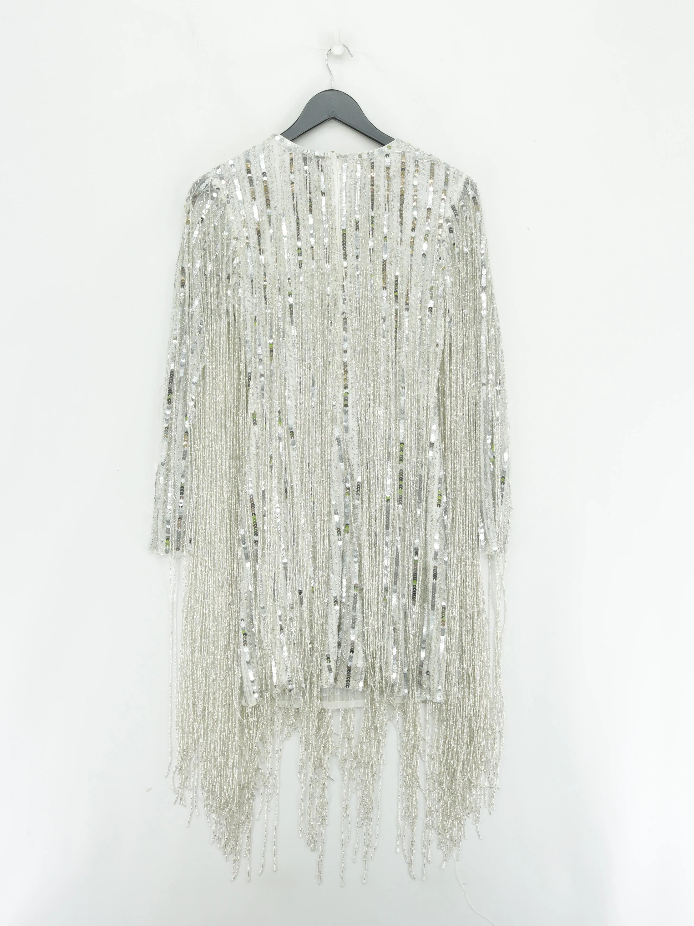 Karen Millen Mini Dress UK6 in Silver RRP £389 - Image 2
