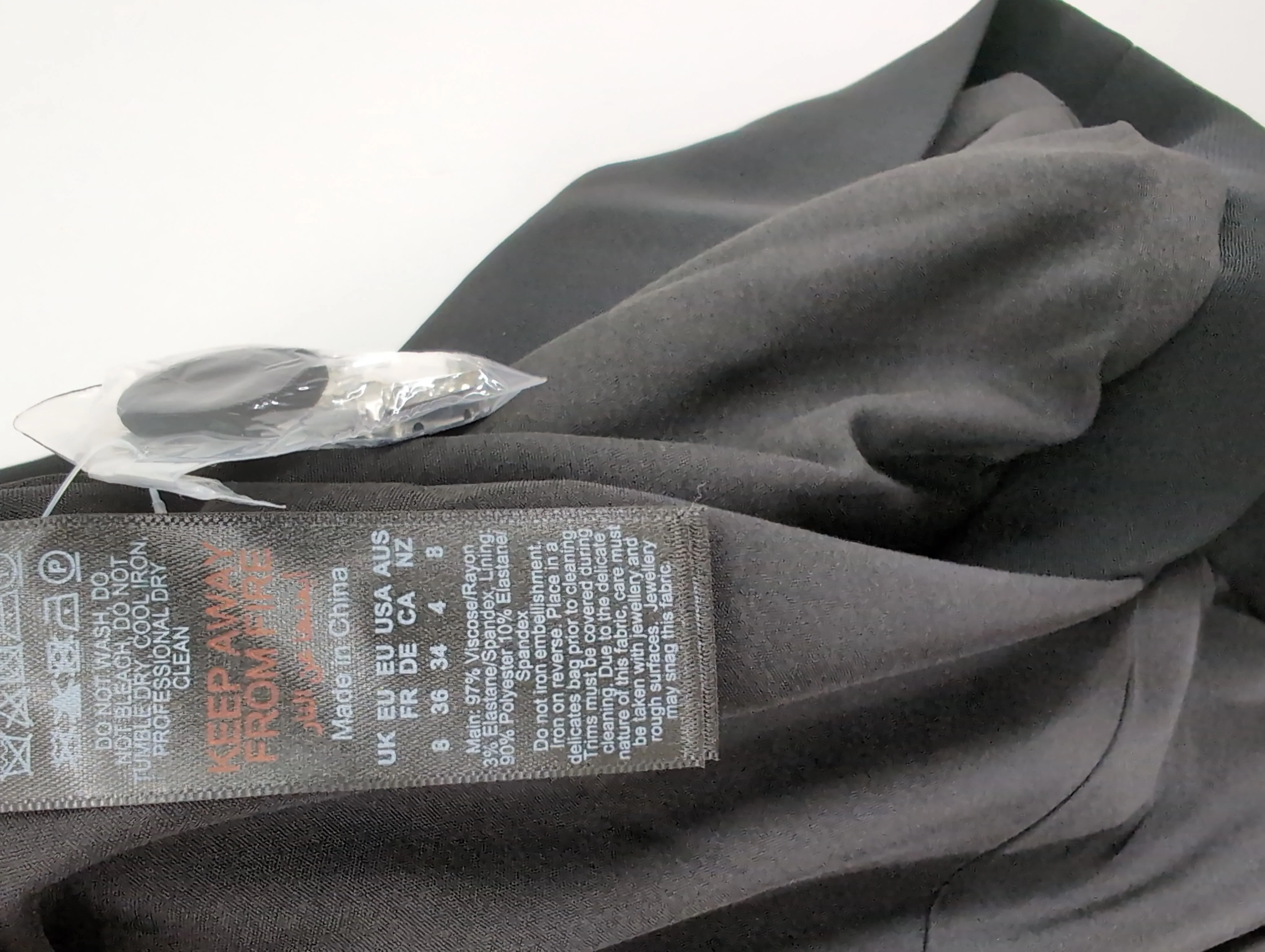 Karen Millen Mini Dress UK8 in Black RRP £259 - Image 6