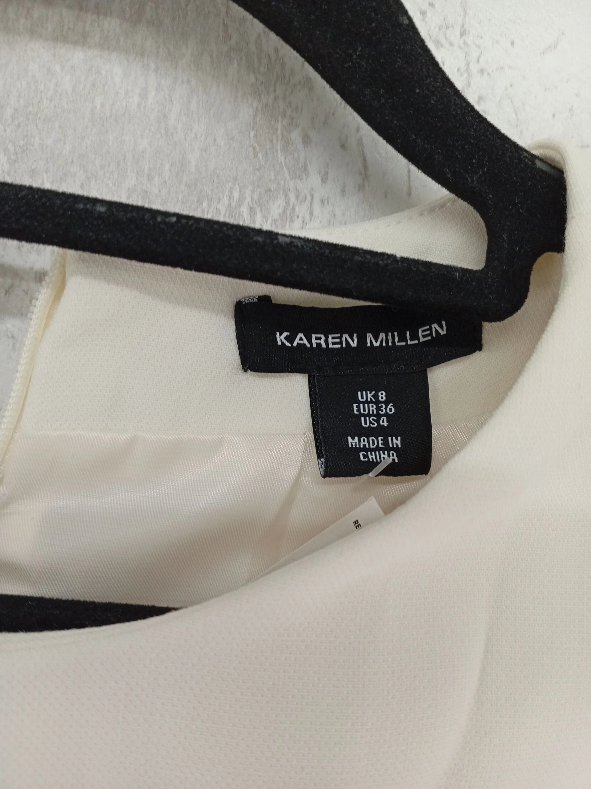 Karen Millen Mini Dress UK8 in Cream RRP £99 - Image 7