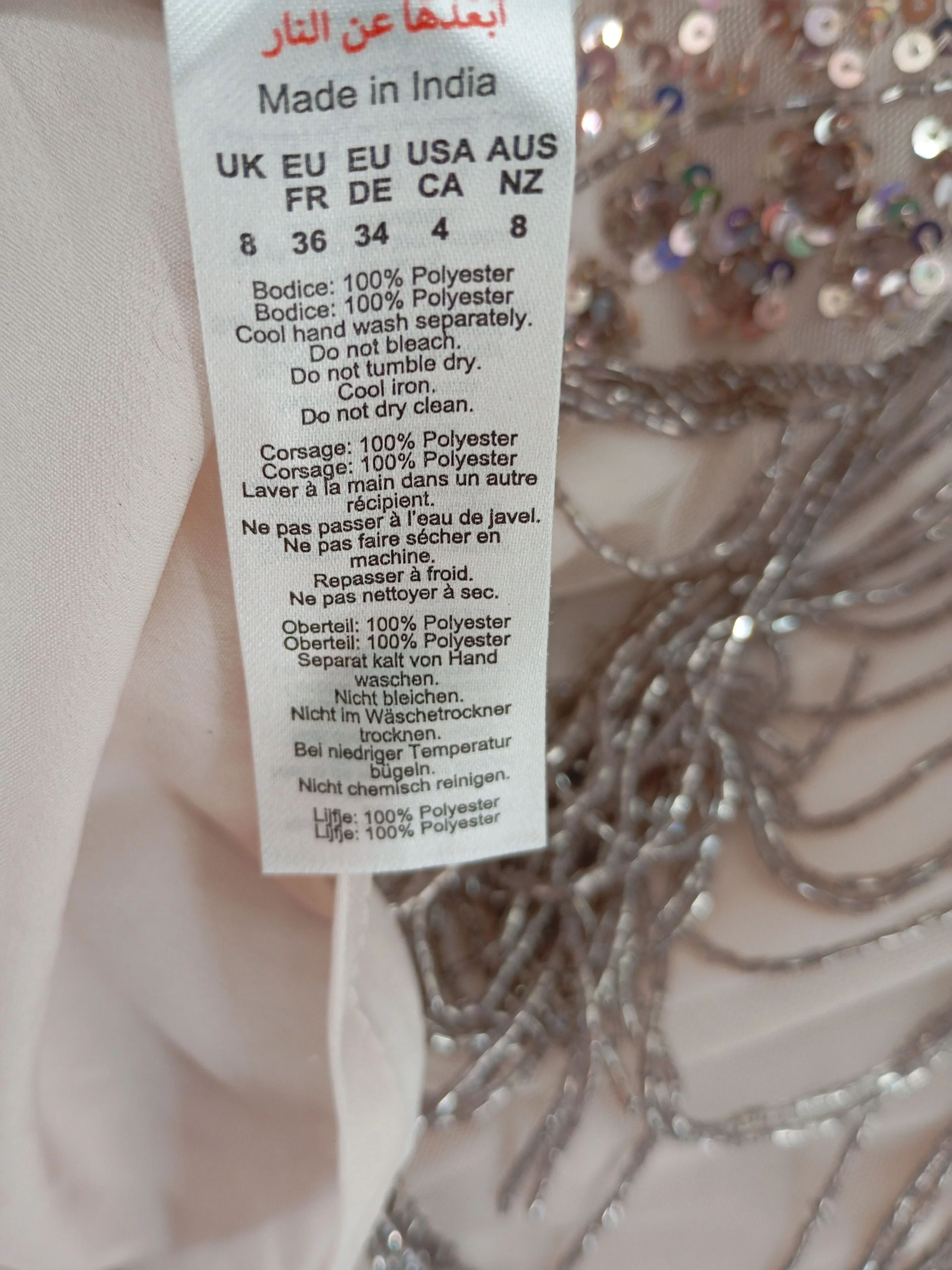 Karen Millen Mini Dress UK8 in Pink RRP £169 - Image 8