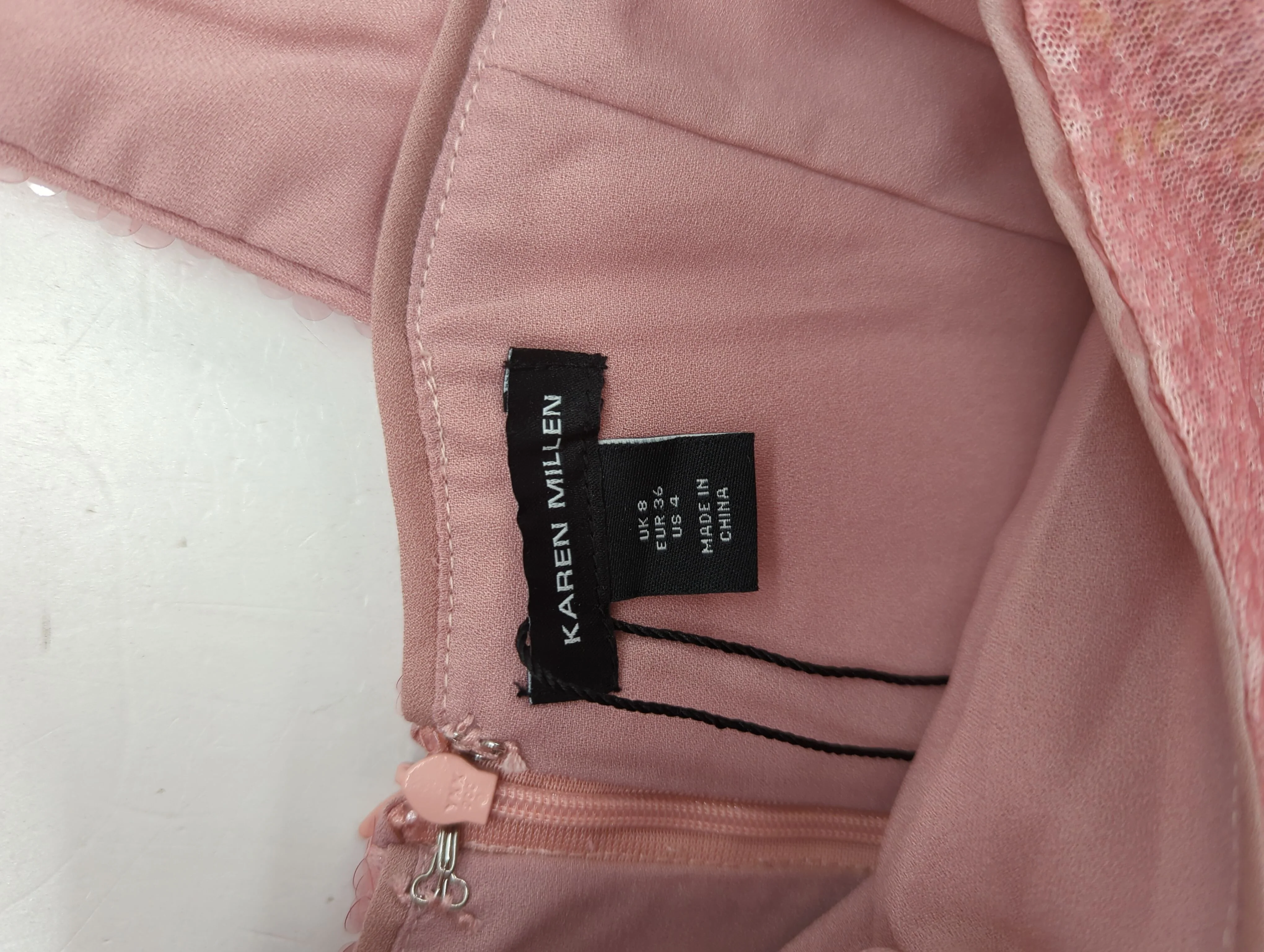 Karen Millen Mini Dress UK8 in Pink RRP £269 - Image 5