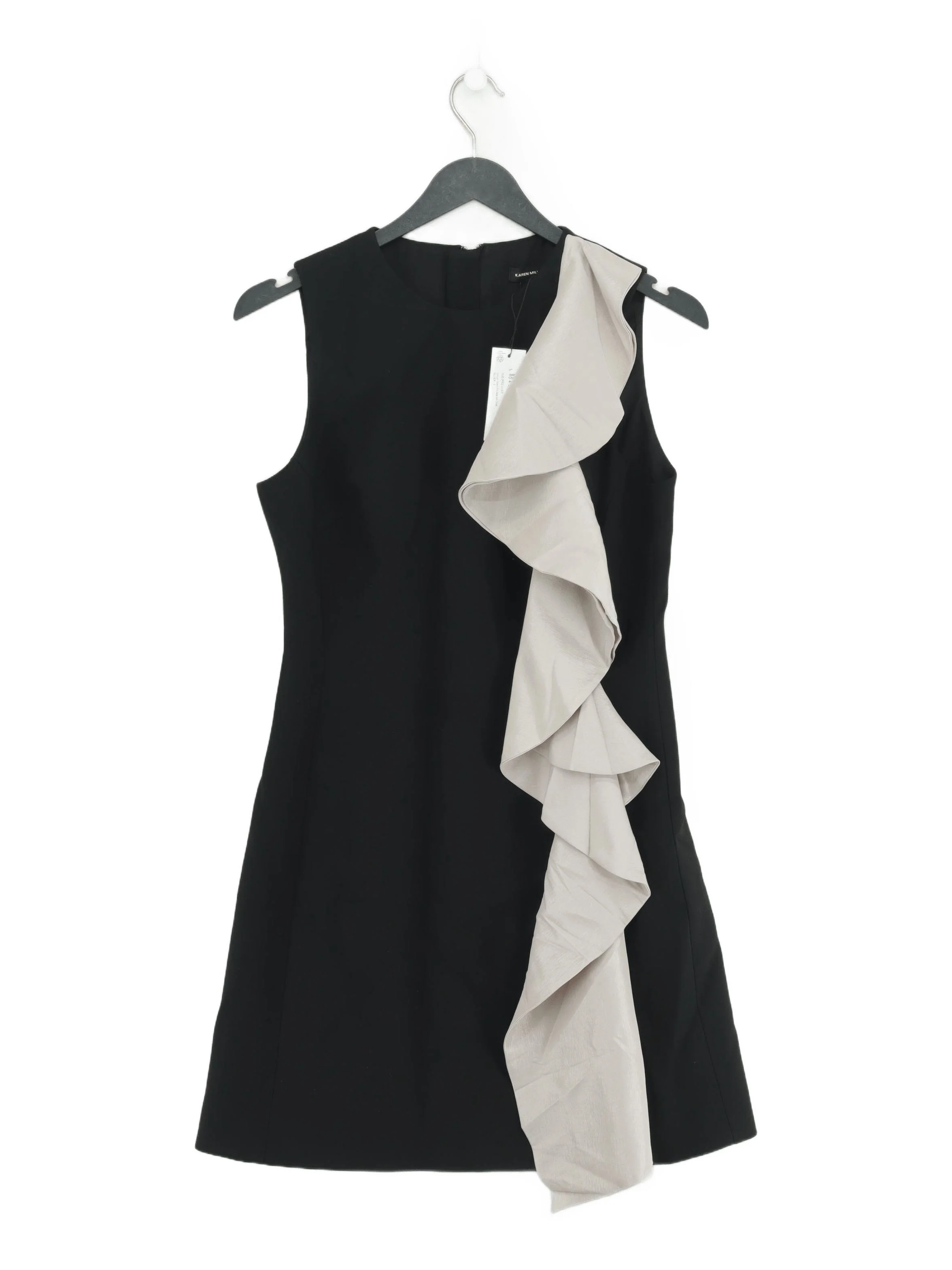 Karen Millen Mini Dress UK8 in Silver RRP £199