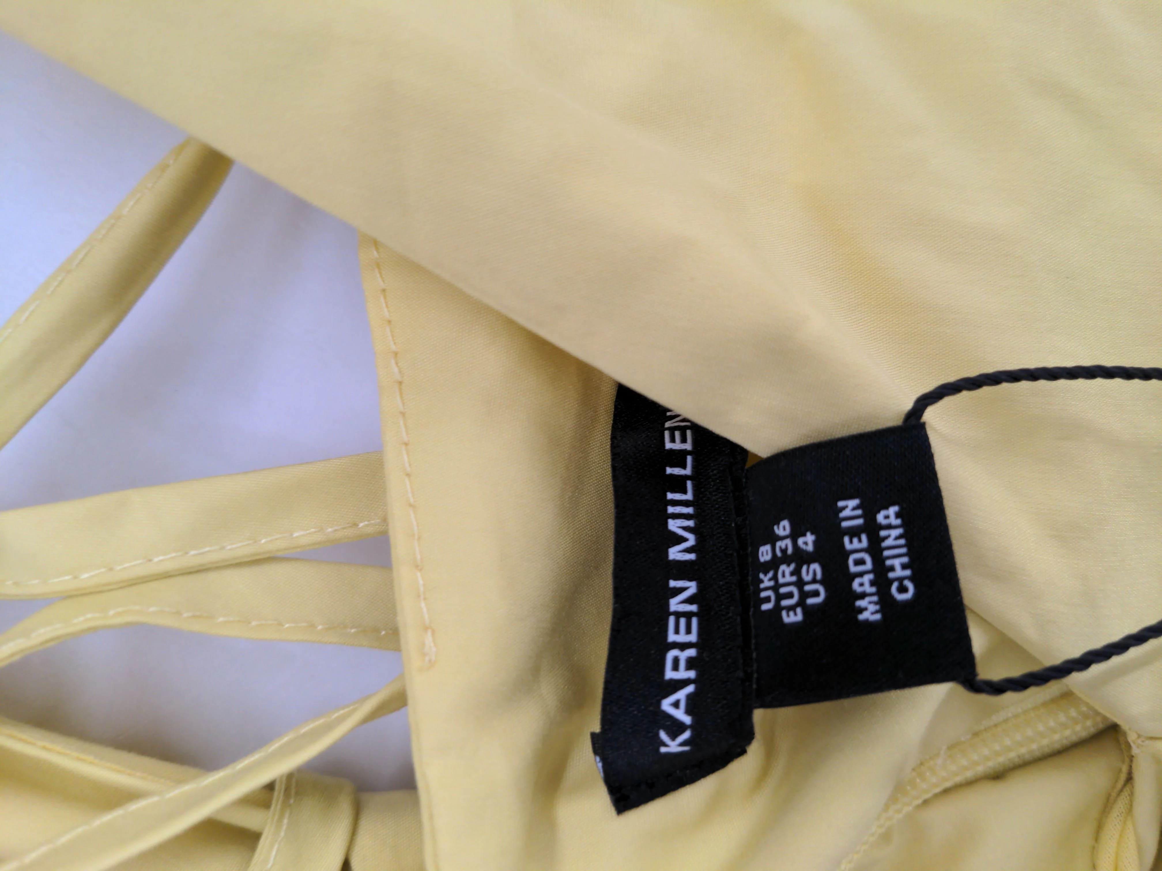 Karen Millen Mini Dress UK8 in Yellow RRP £129 - Image 5