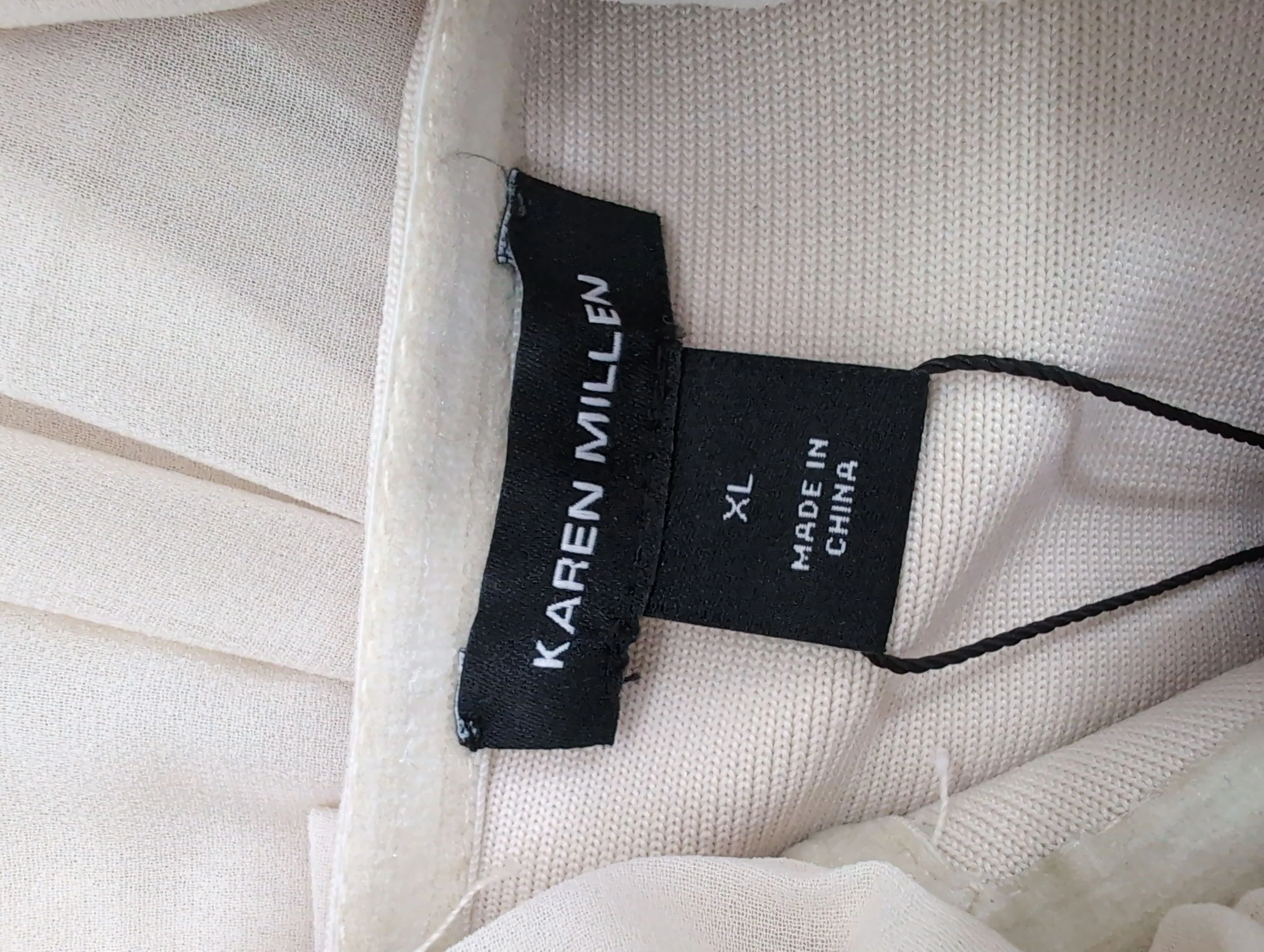 Karen Millen Mini Dress XL in Cream RRP £99 - Image 6