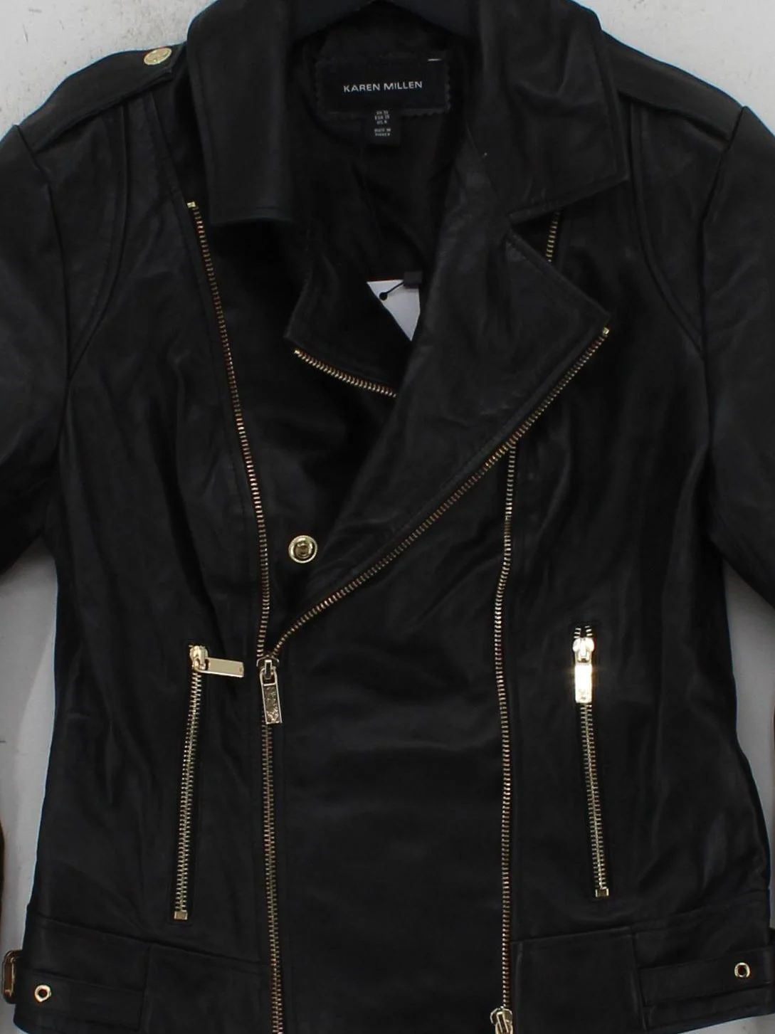 Karen Millen Motorcycle Jacket jacket black RRP £299 - Image 3