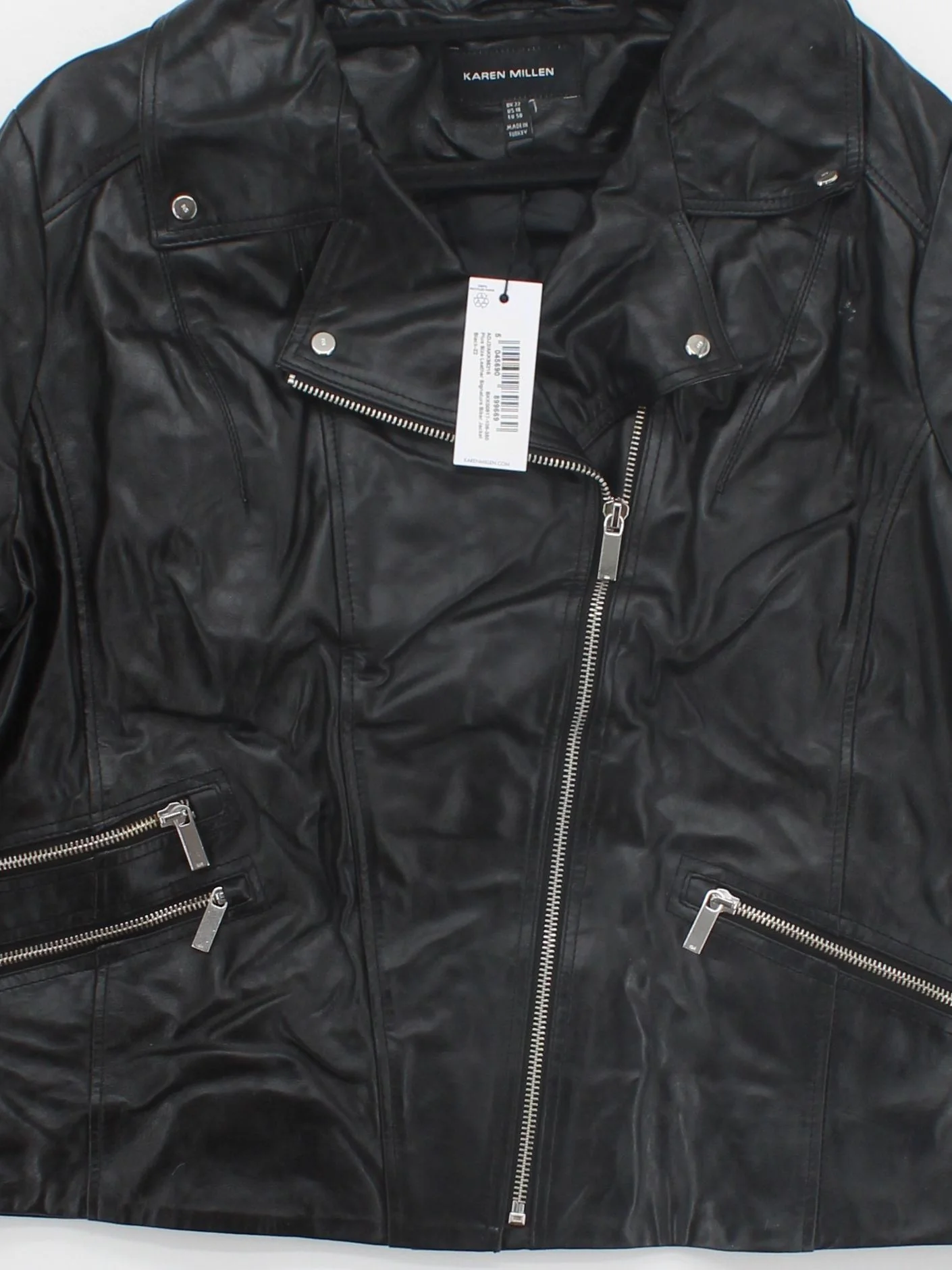 Karen Millen Motorcycle Jacket jacket black RRP £329 - Image 3