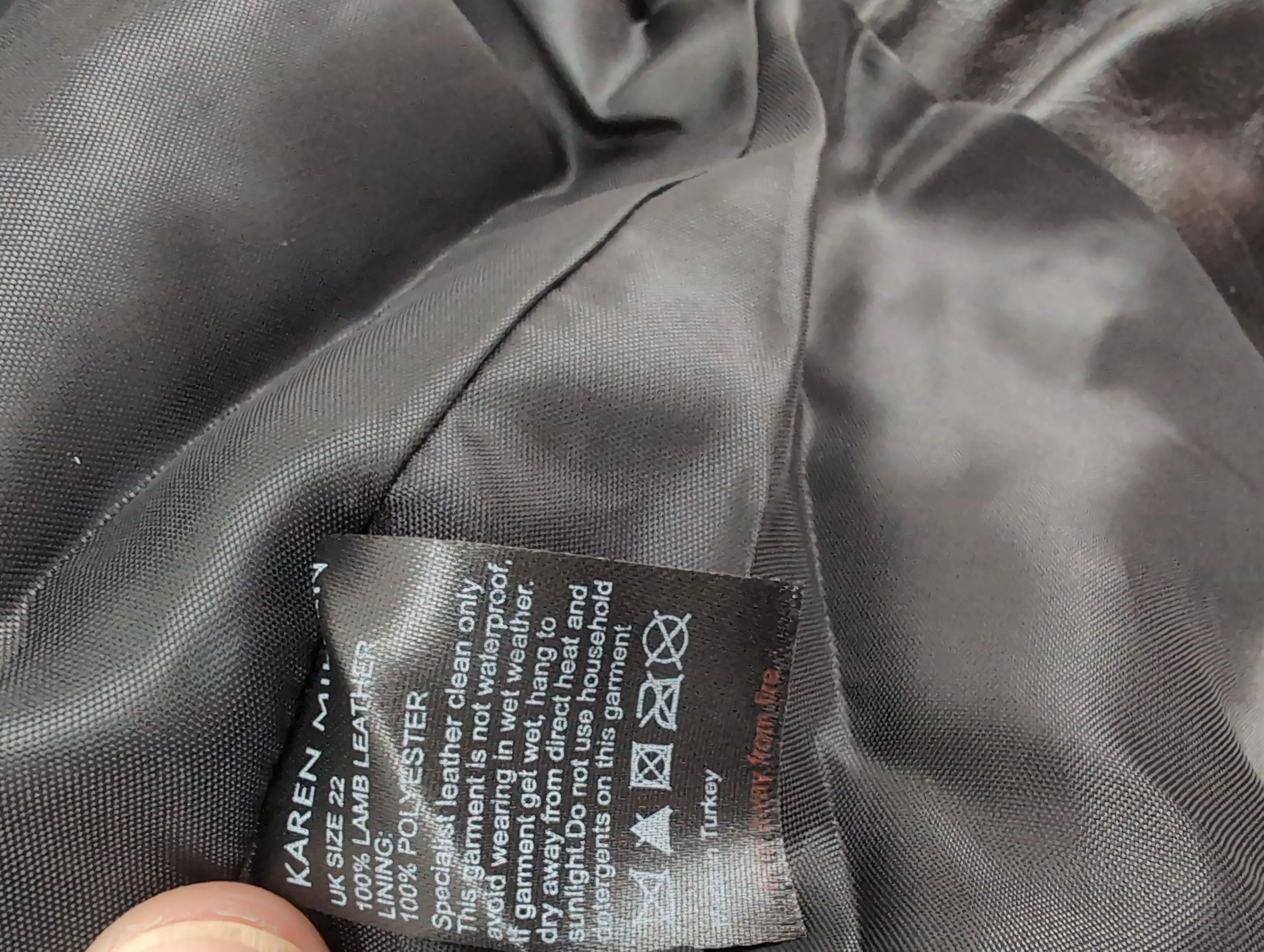 Karen Millen Motorcycle Jacket jacket black RRP £329 - Image 8