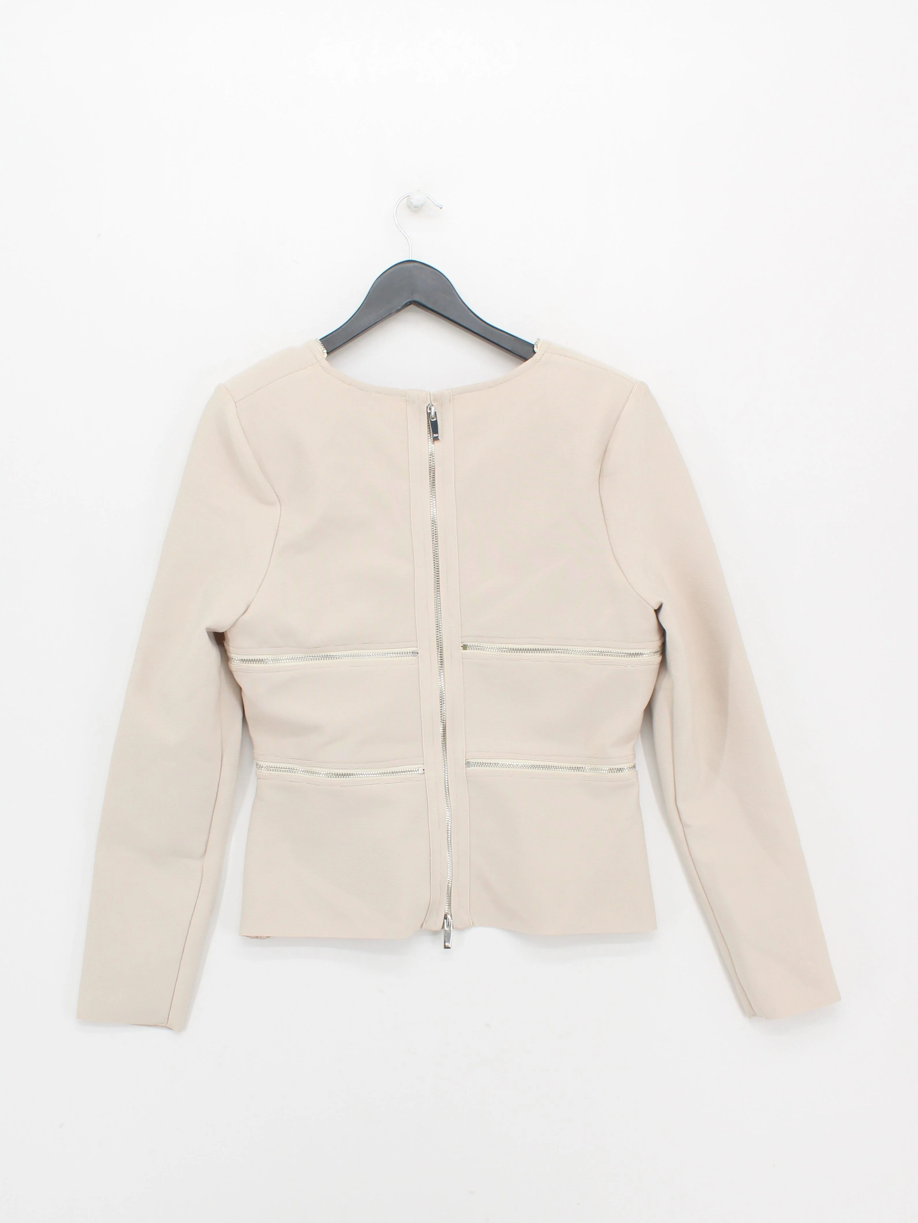 Karen Millen Motorcycle Jacket jacket cream RRP £89 - Image 2