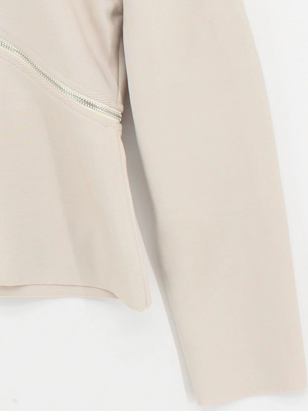 Karen Millen Motorcycle Jacket jacket cream RRP £89 - Image 4