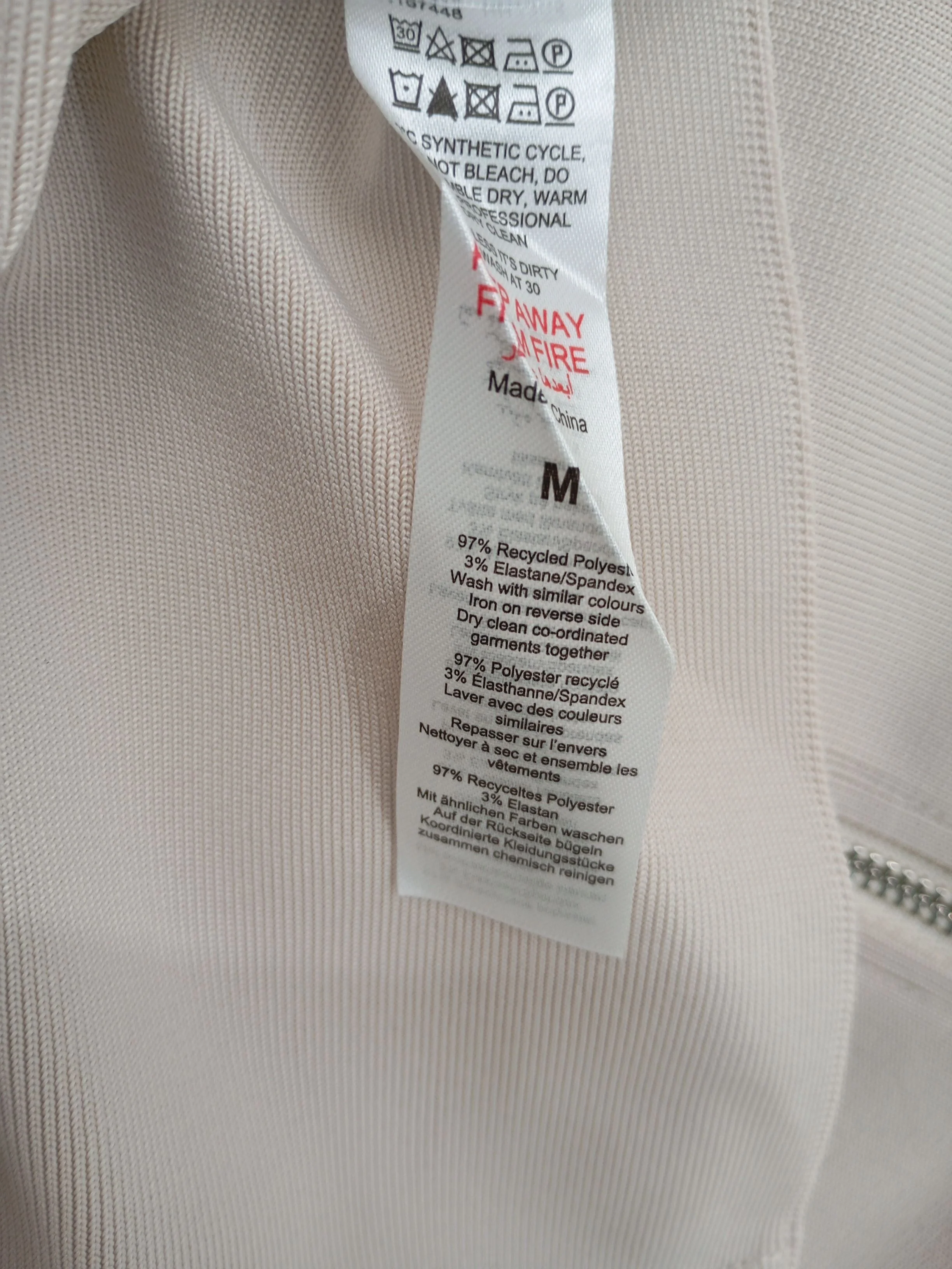 Karen Millen Motorcycle Jacket jacket cream RRP £89 - Image 6