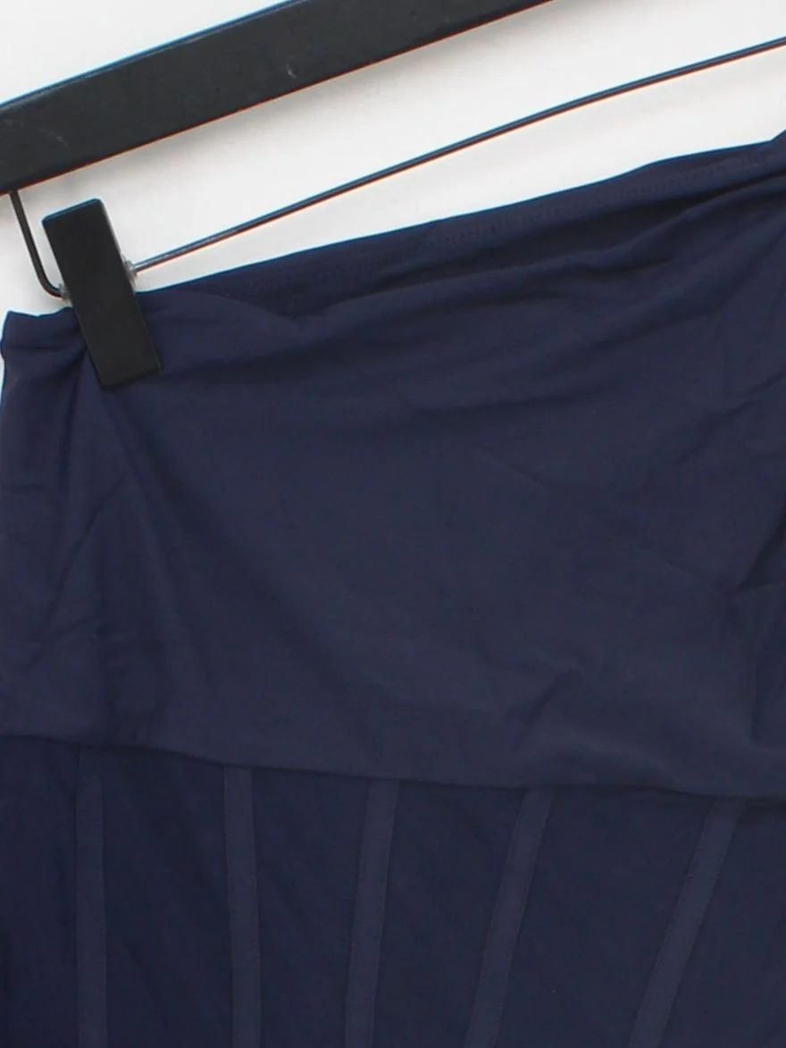 Karen Millen one shoulder one-piece swimsuit in blue RRP £69 - Image 3