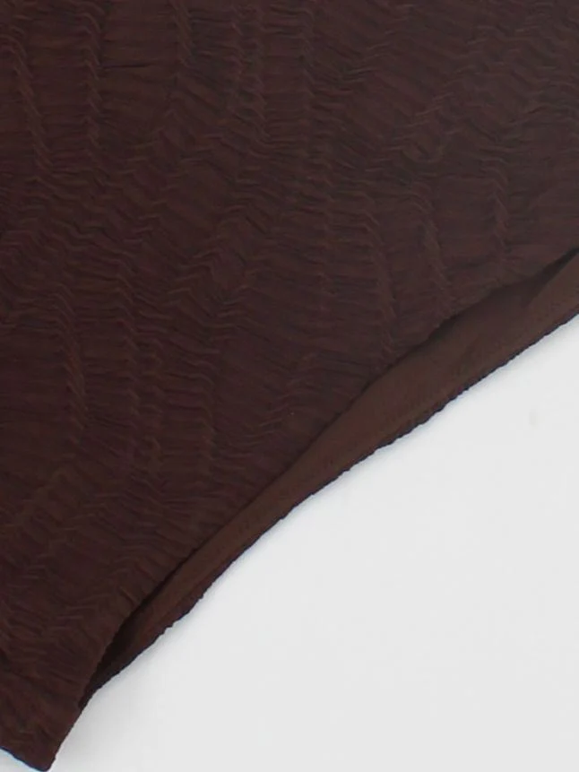 Karen Millen one shoulder one-piece swimsuit in brown RRP £69 - Image 4