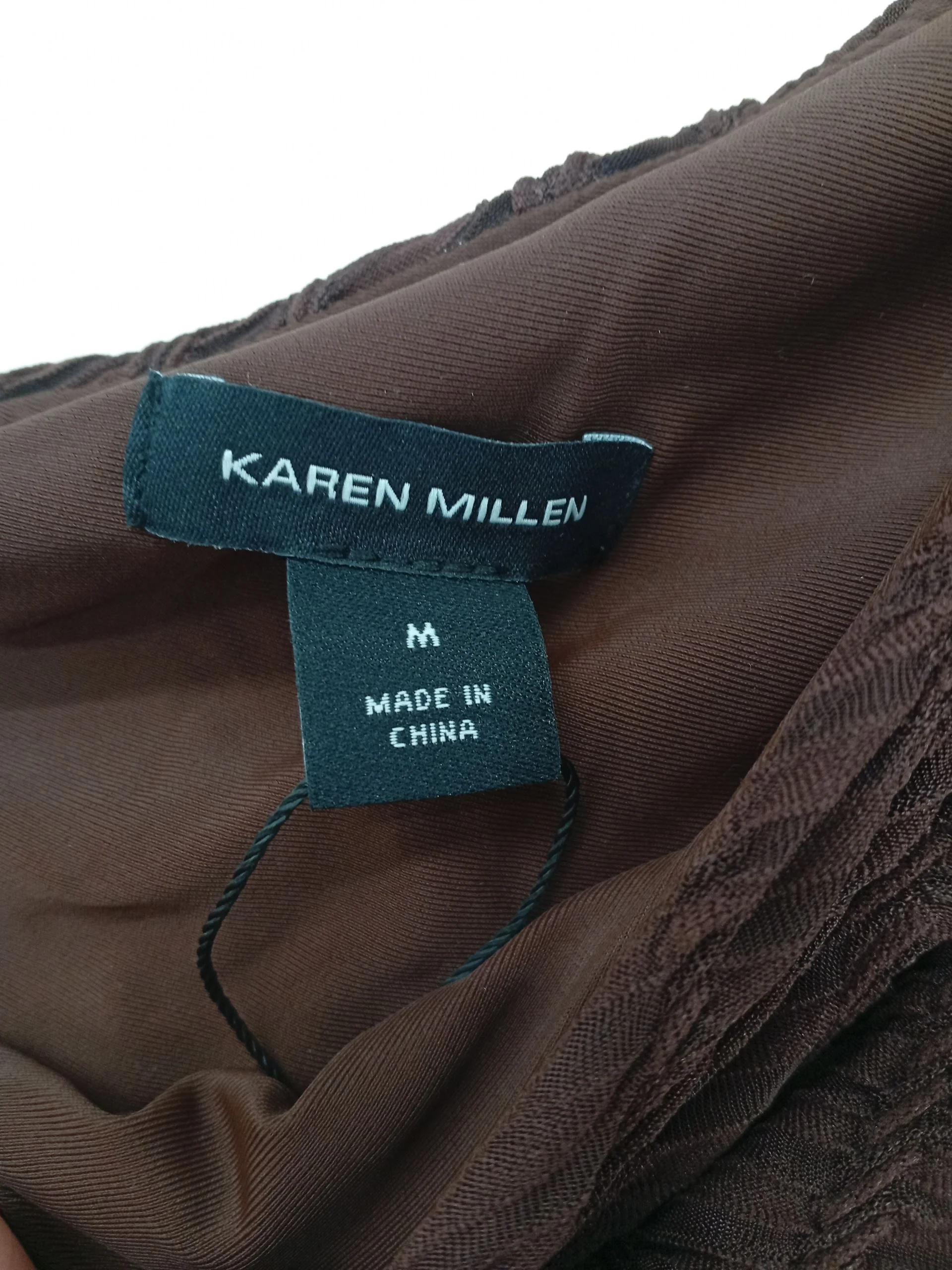 Karen Millen one shoulder one-piece swimsuit in brown RRP £69 - Image 5